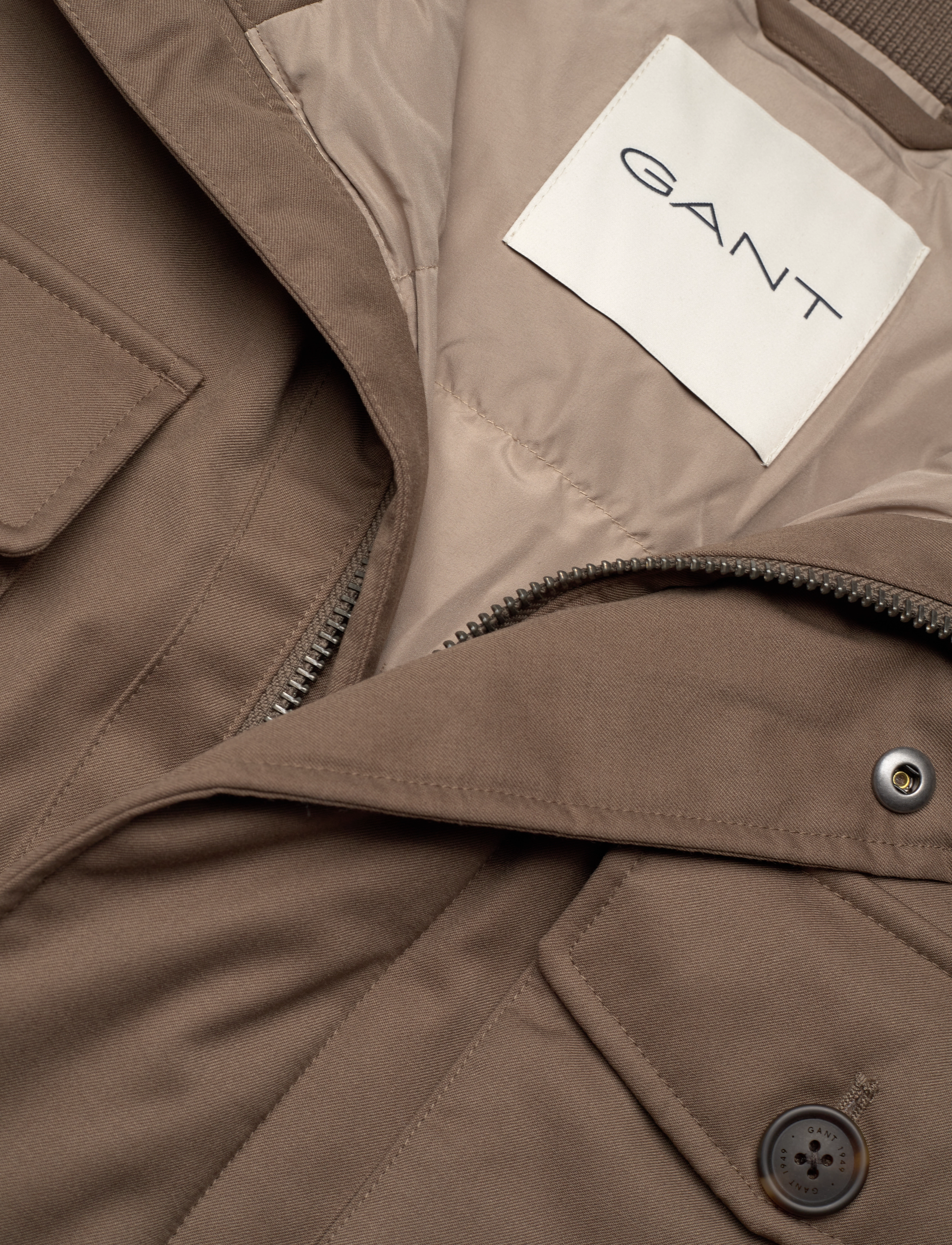 GANT - PADDED  FLANNEL FIELD JACKET - desert brown - 5