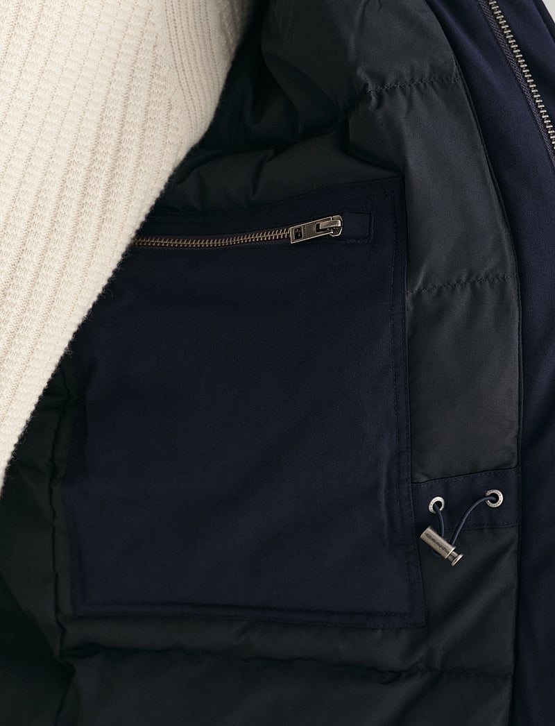 GANT - PADDED FLANNEL FIELD JACKET - forede jakker - night blue - 4