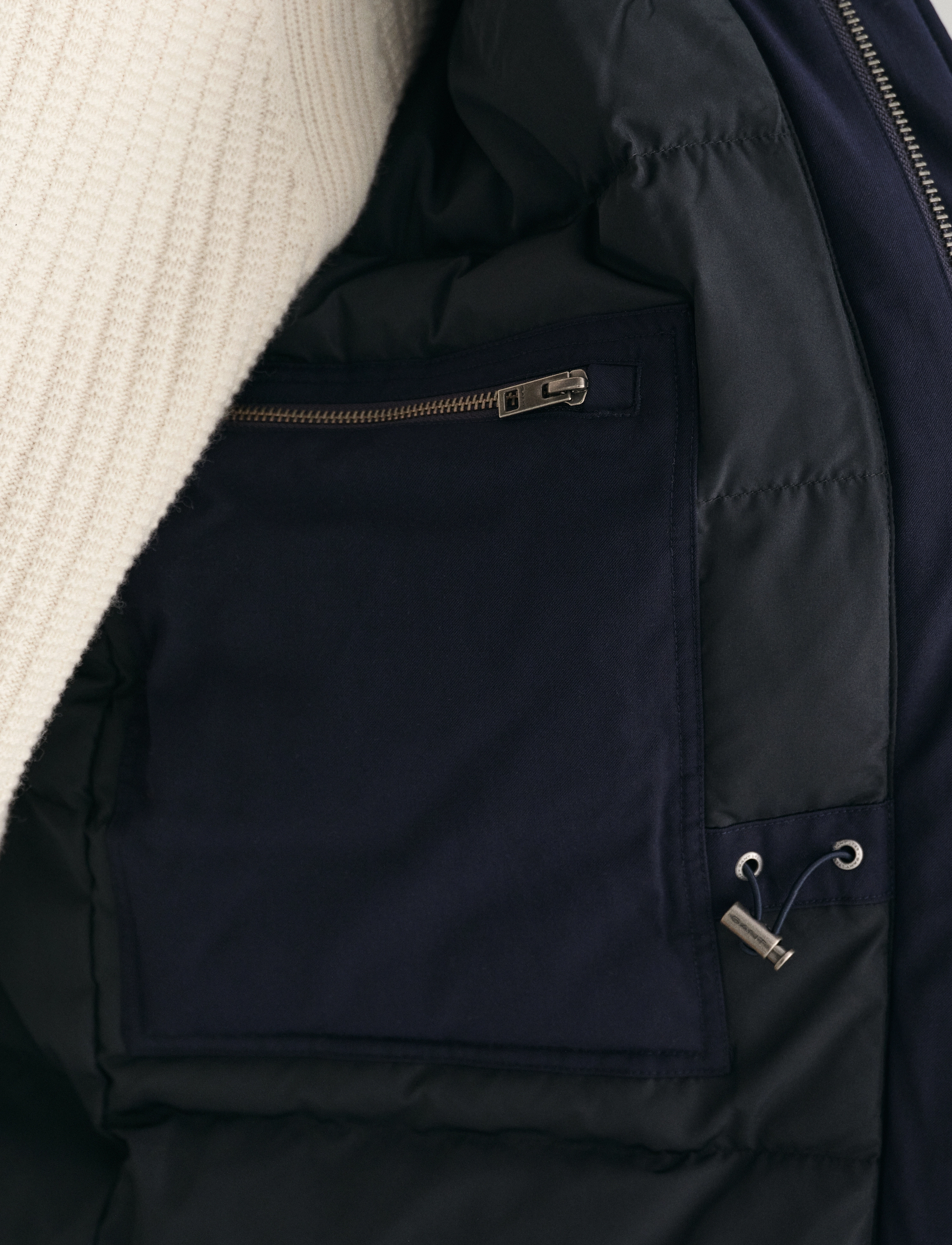 GANT - PADDED  FLANNEL FIELD JACKET - night blue - 4