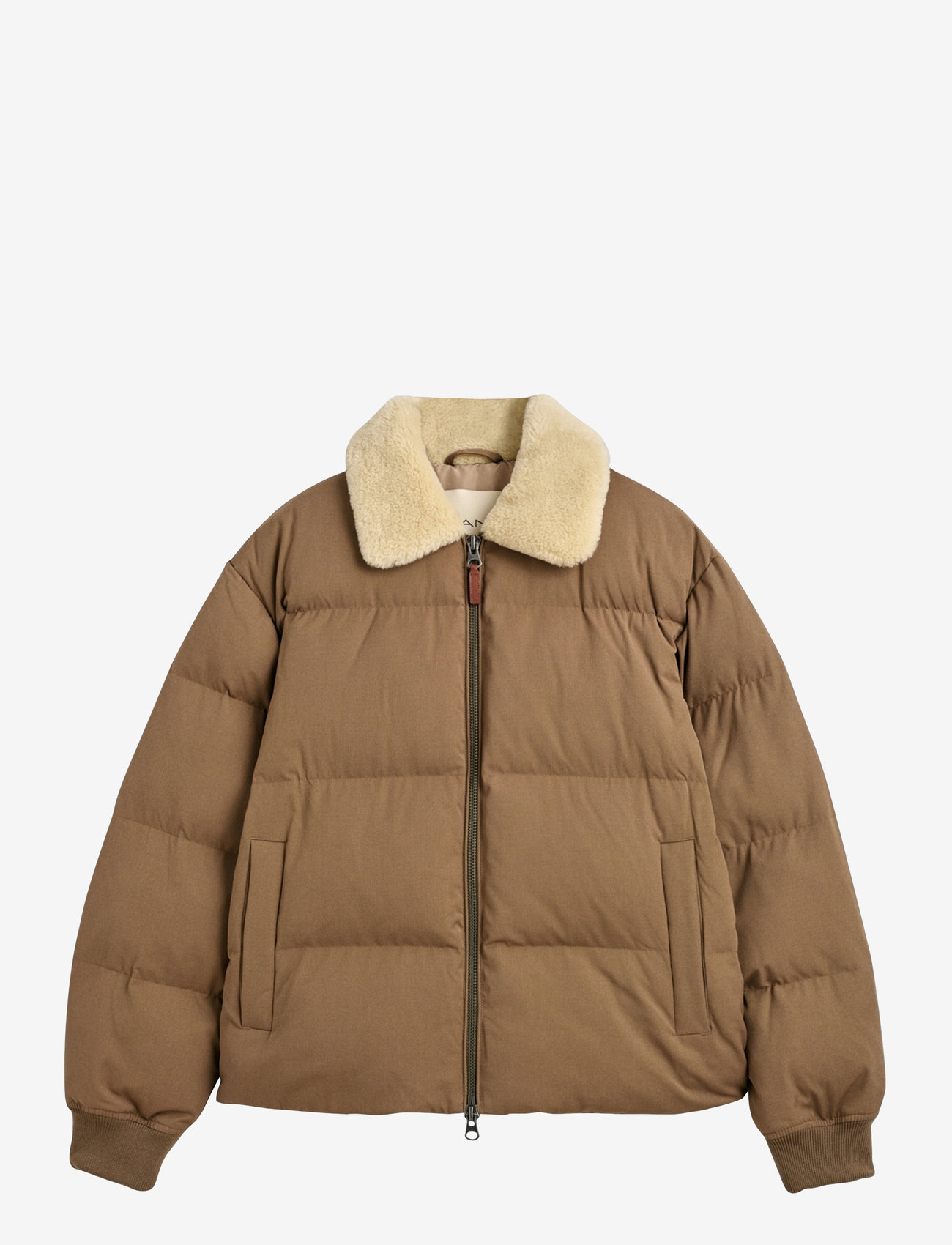 GANT - PADDED FLANNEL PUFFER JACKET - fodrade jackor - desert brown - 1