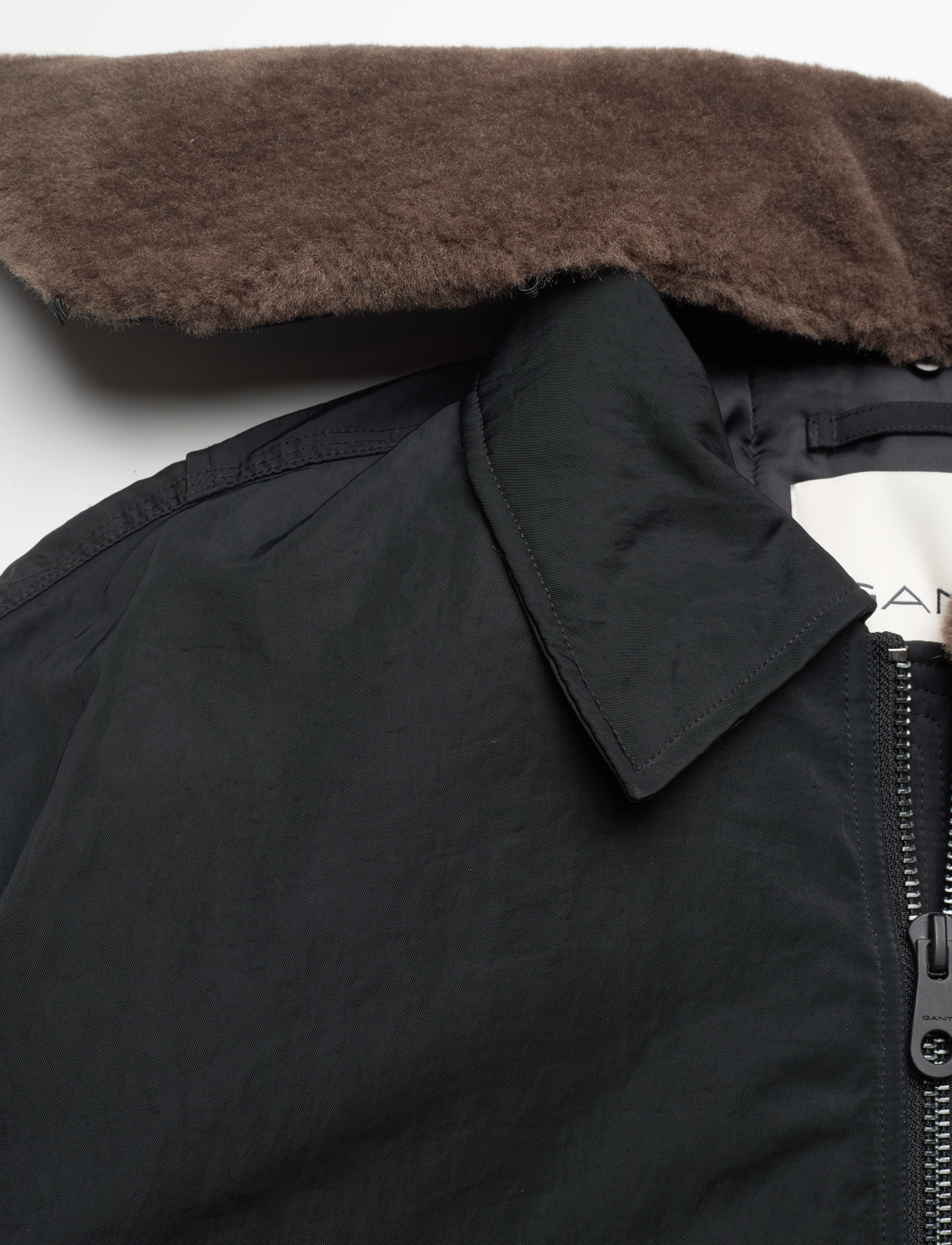 GANT - OVERSIZED FLIGHT BOMBER JACKET - black - 2