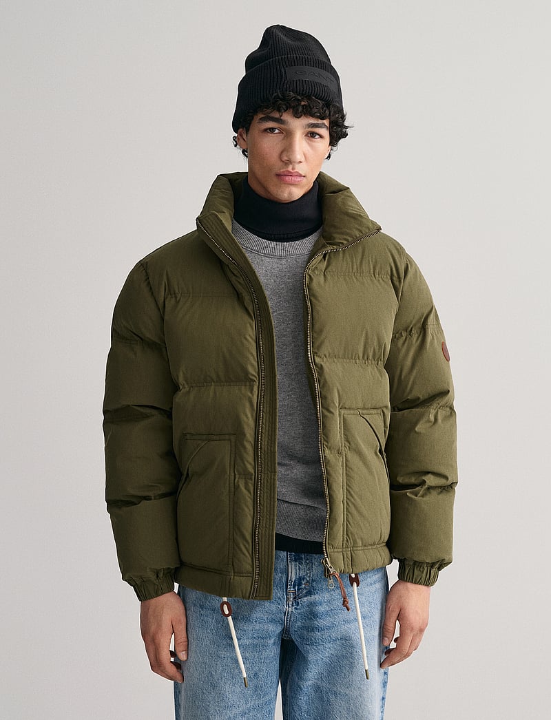 GANT - HIKING PUFFER JACKET - talvejoped - dark cactus - 0