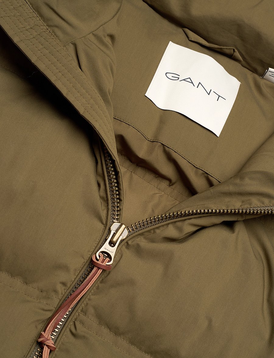 Gant - HIKING PUFFER JACKET - gefütterte jacken - dark cactus - 5