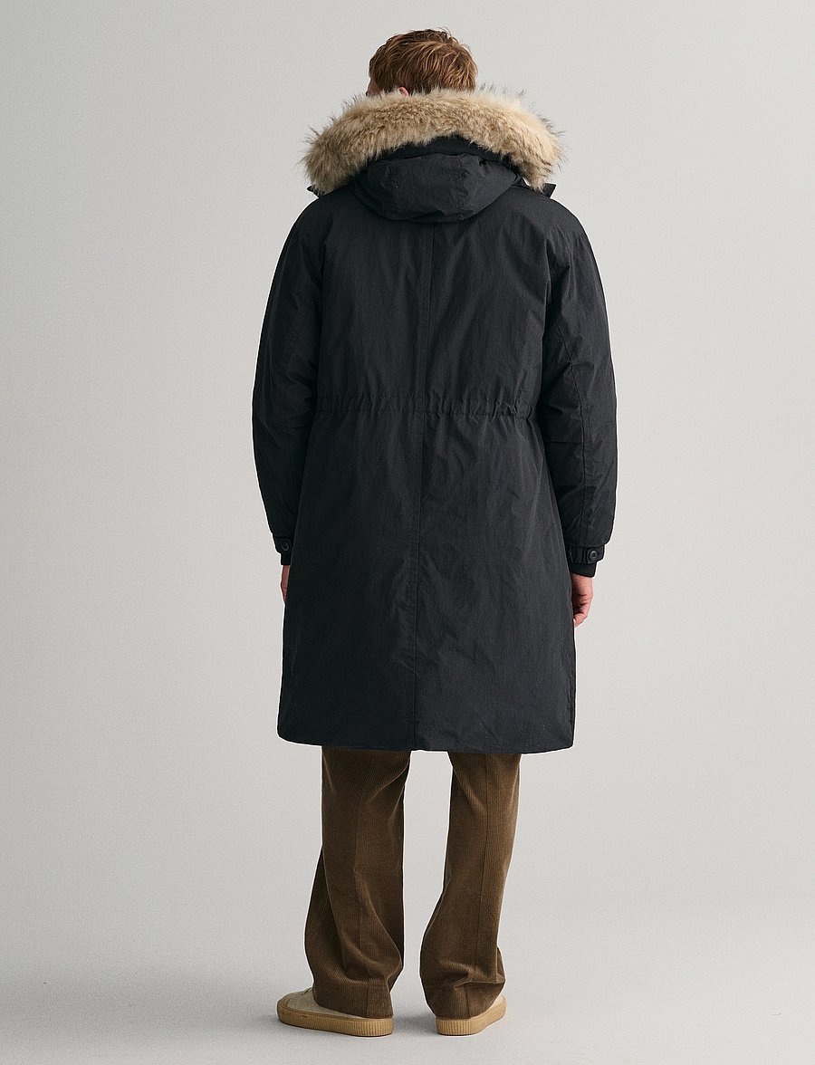 Gant - OVERSIZED 2 IN 1 DOWN PARKA - black - 4