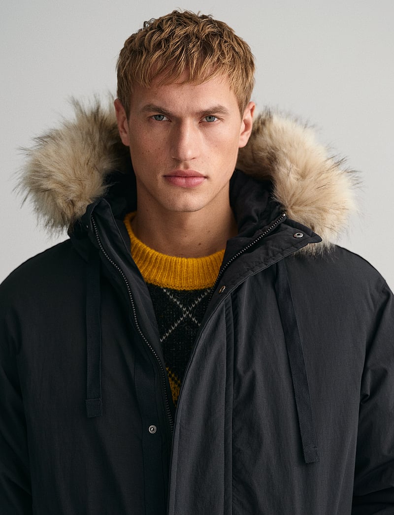 GANT - OVERSIZED 2 IN 1 DOWN PARKA - talvejoped - black - 5