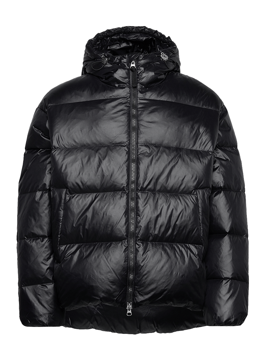 Gant - OVERSIZED SHINY DOWN PUFFER JACKET - vestes matelassées - black - 1