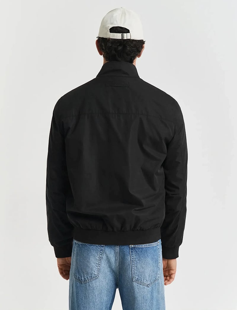 GANT - LIGHTWEIGHT HARRINGTON JACKET - vindjakker - black - 3