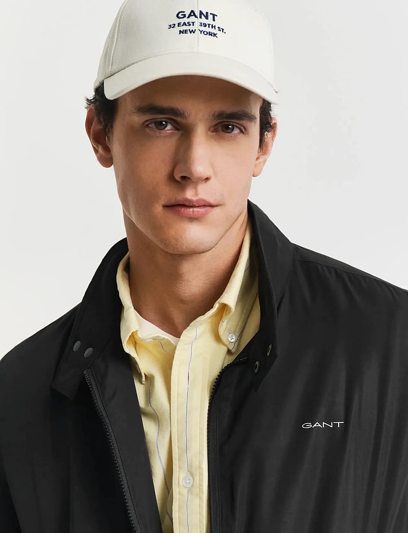 GANT - LIGHTWEIGHT HARRINGTON JACKET - vindjakker - black - 4