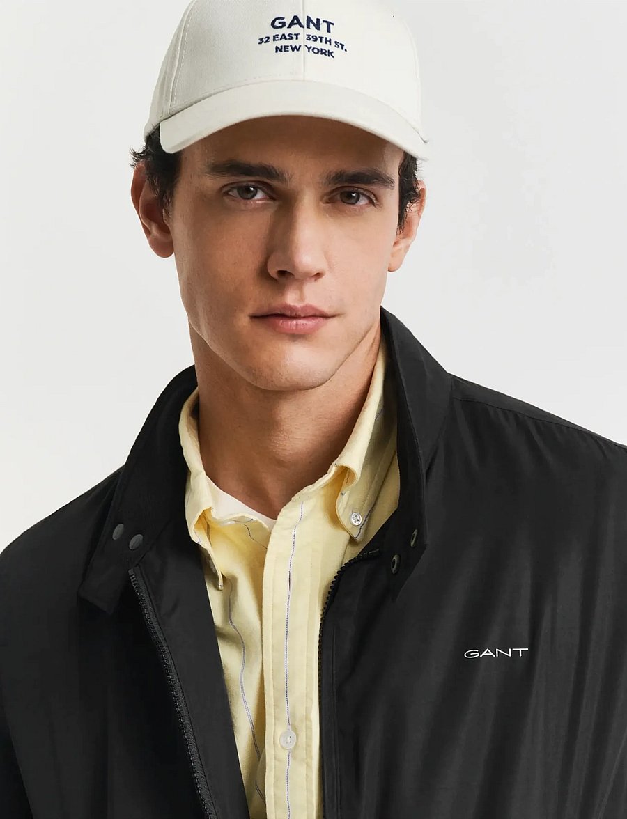 Gant - LIGHTWEIGHT HARRINGTON JACKET - leichte jacken - black - 4