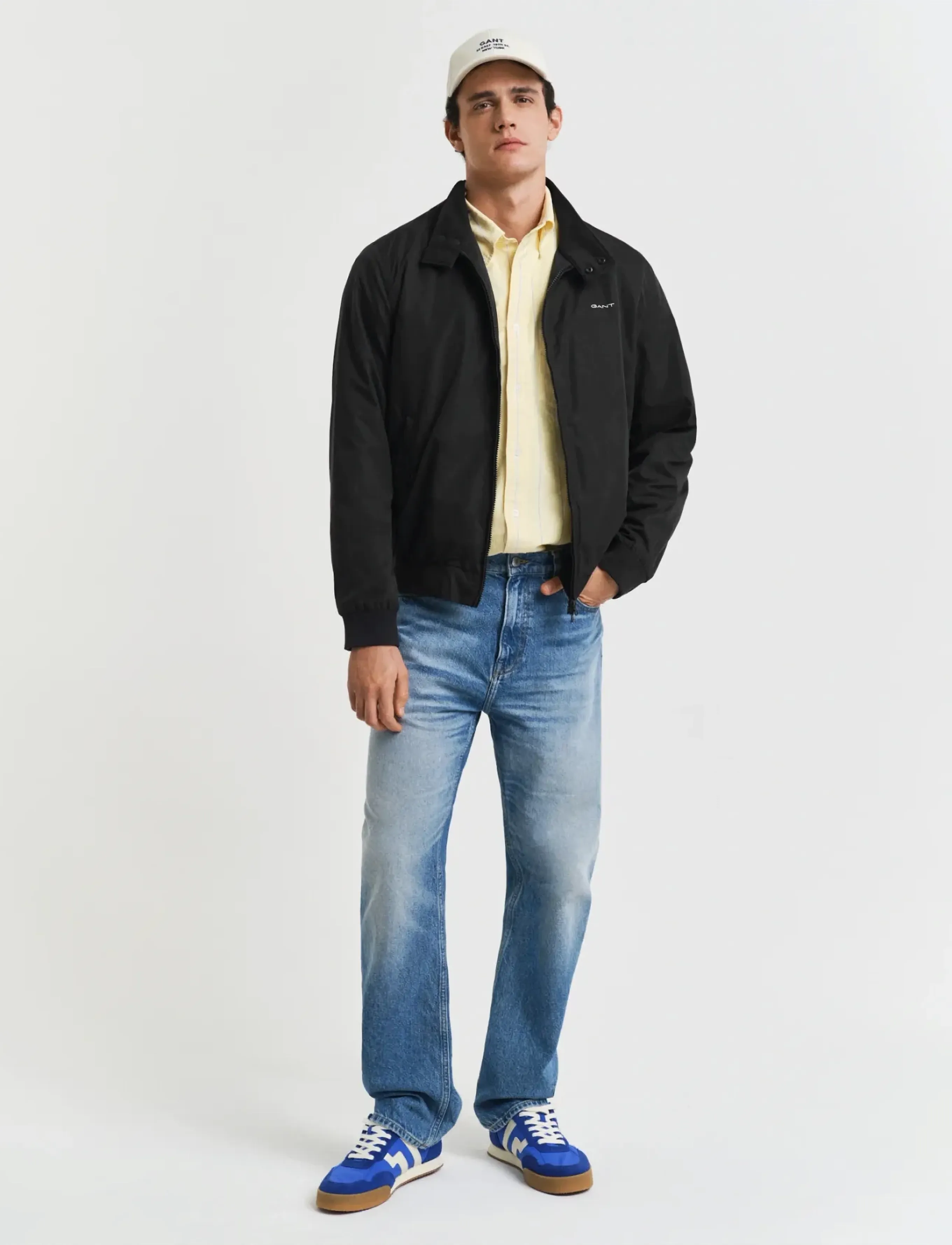 Gant - LIGHTWEIGHT HARRINGTON JACKET - leichte jacken - black - 5