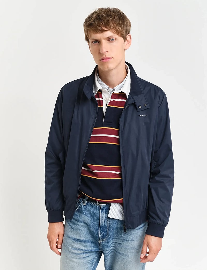 GANT - LIGHTWEIGHT HARRINGTON JACKET - leichte jacken - evening blue - 0