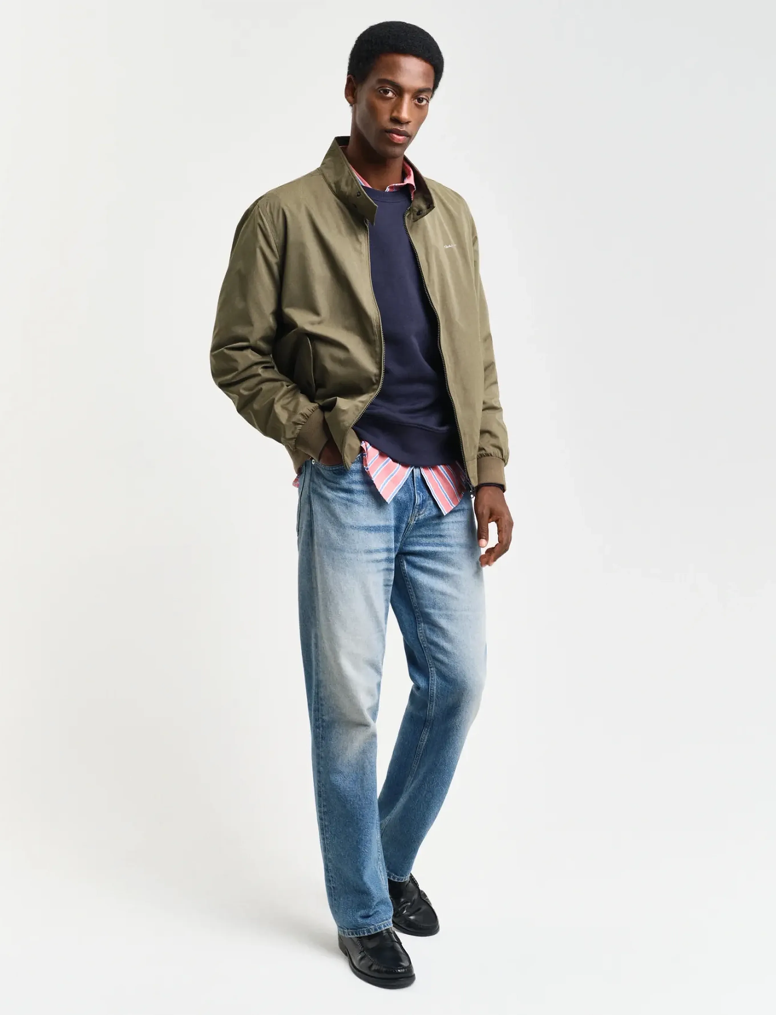 Gant - LIGHTWEIGHT HARRINGTON JACKET - leichte jacken - juniper green - 5