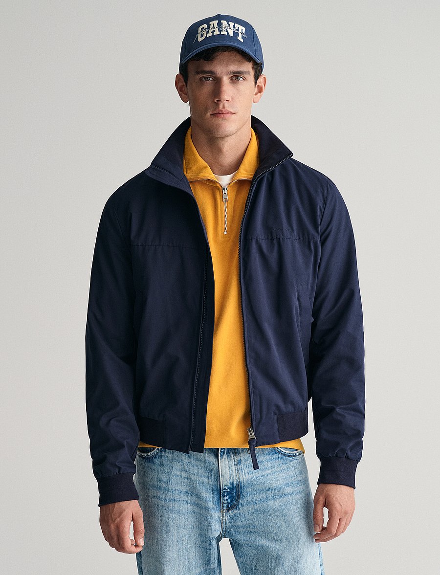 Gant - LIGHT HAMPSHIRE JACKET - light jackets - evening blue - 0