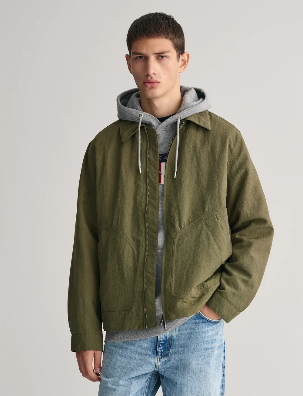 GANT - NYLON JACKET - Õhukesed jakid - fern green - 0