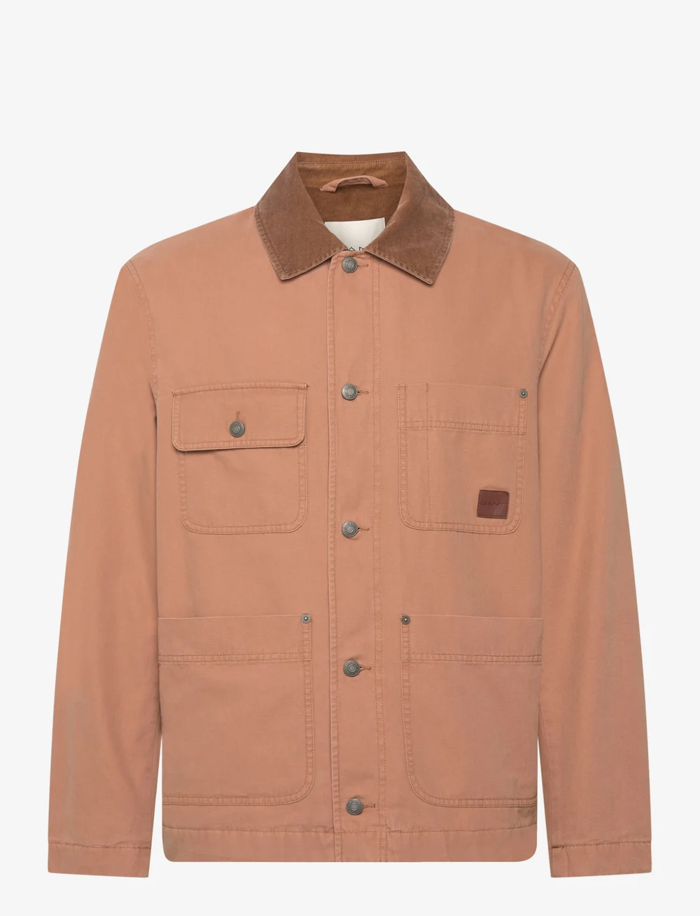 GANT - COTTON WORK JACKET - höstjackor - roasted walnut - 0