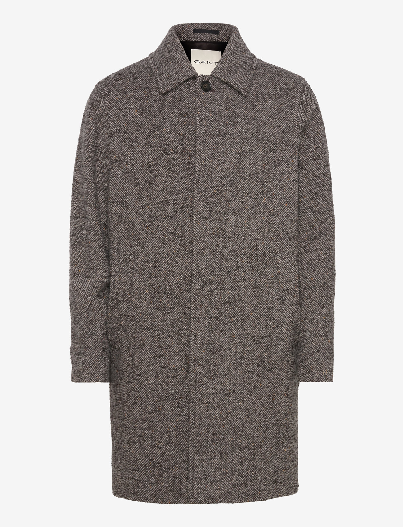 GANT - WOOL CAR COAT - deep brown - 1