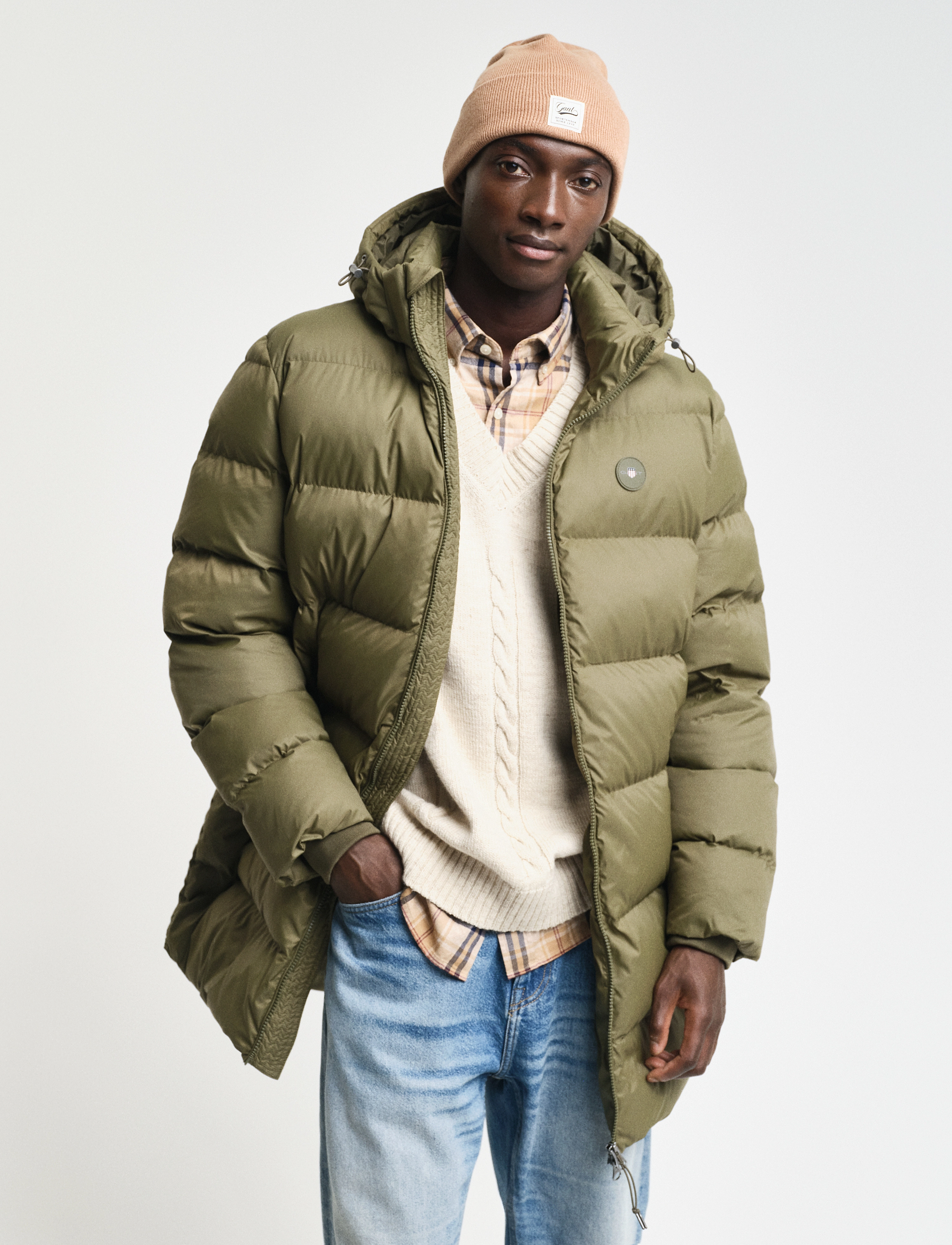 GANT - ACTIVE CLOUD MID LENGTH JACKET - juniper green - 0
