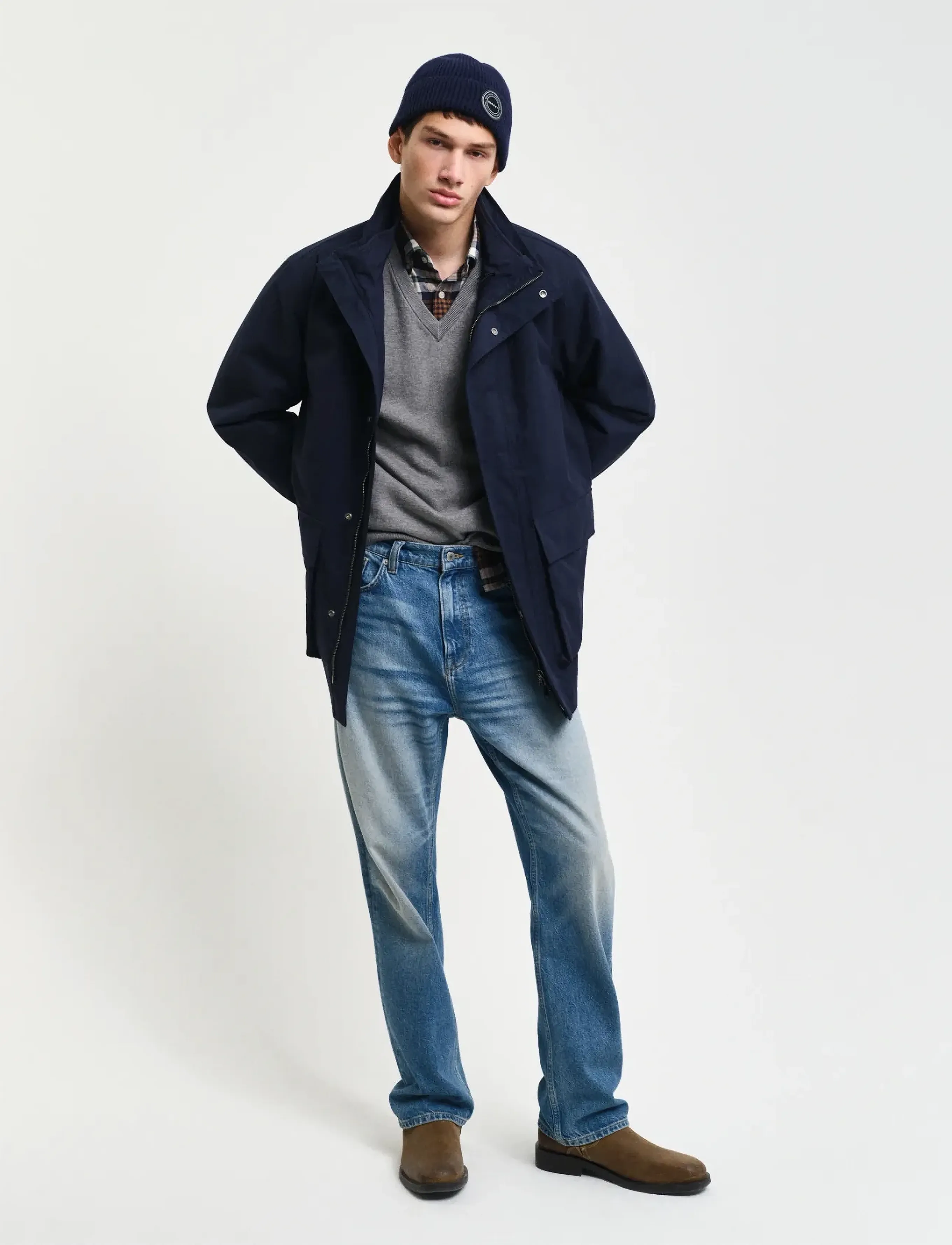 Gant - DOUBLE JACKET - winterjacken - evening blue - 4