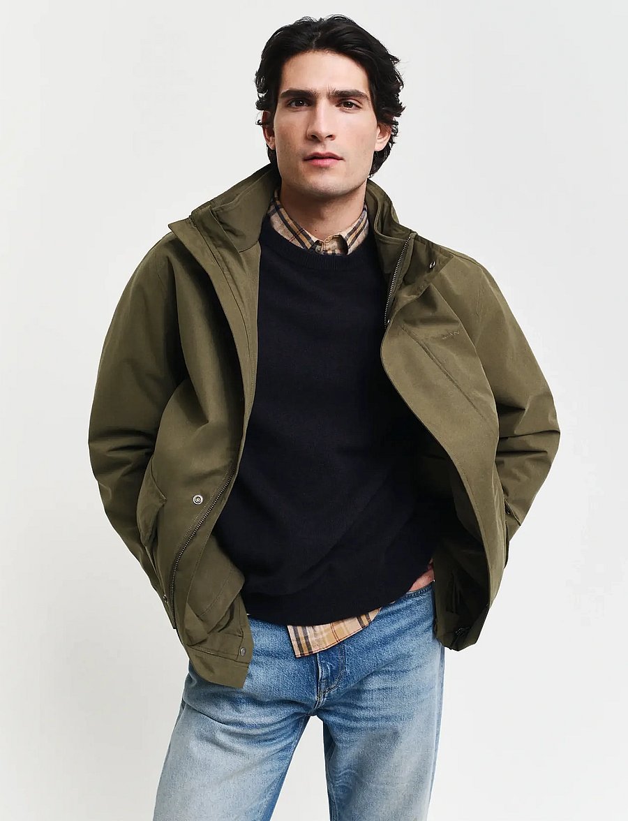 Gant - DOUBLE JACKET - paminkštintosios striukės - juniper green - 3