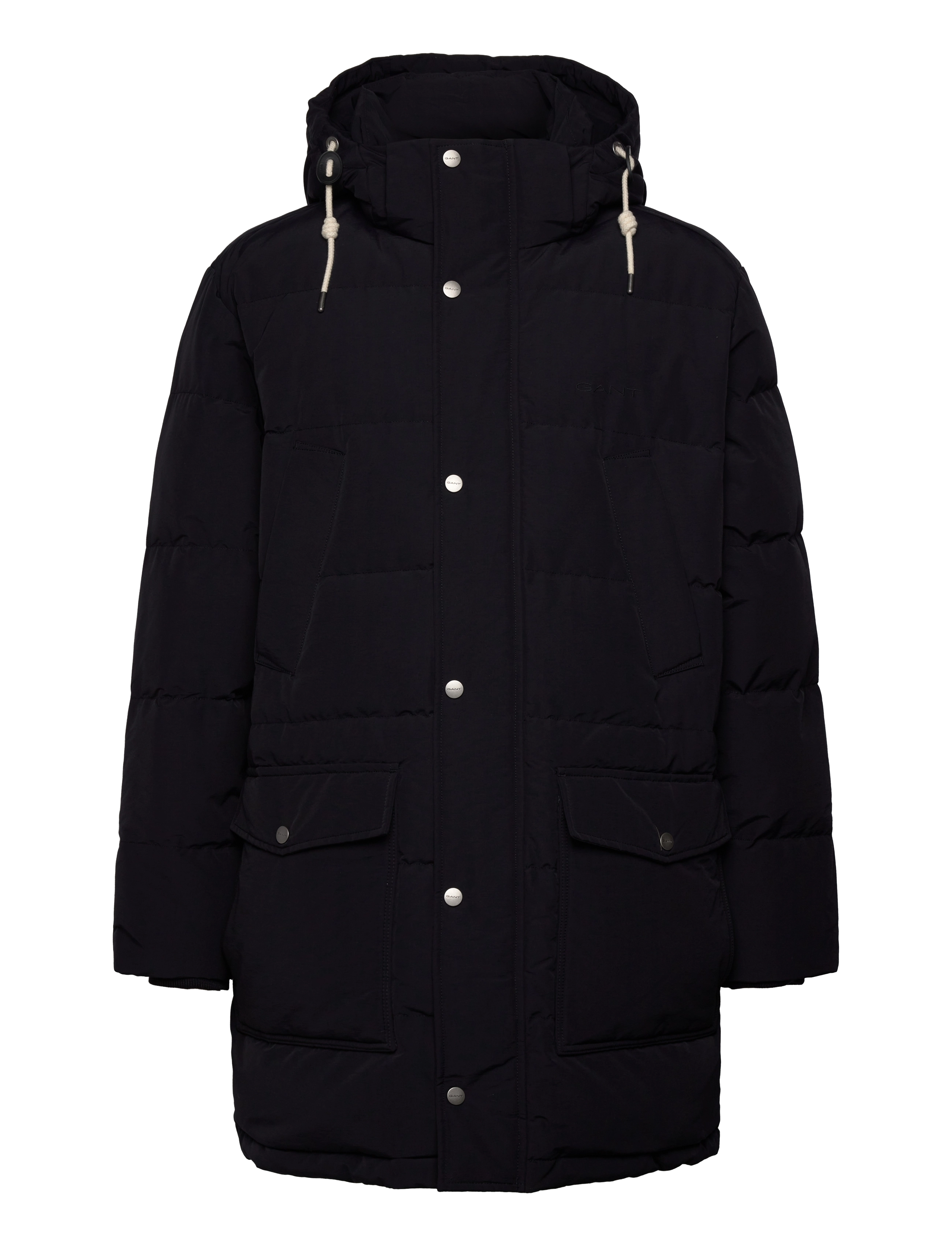 HEAVY DOWN MID LENGTH JACKET - EBONY BLACK