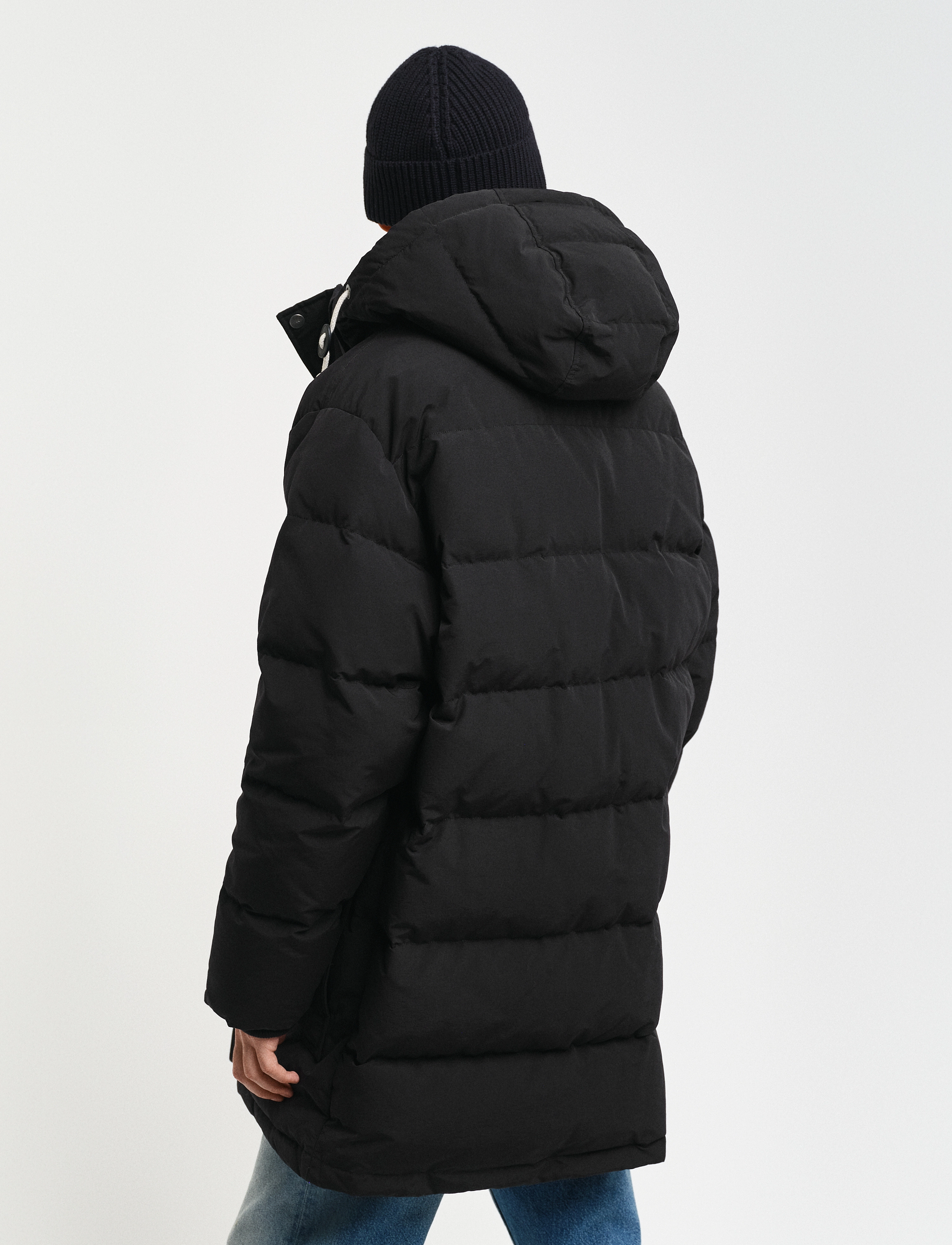 Gant - HEAVY DOWN MID LENGTH JACKET - ziemas jakas - ebony black - 3
