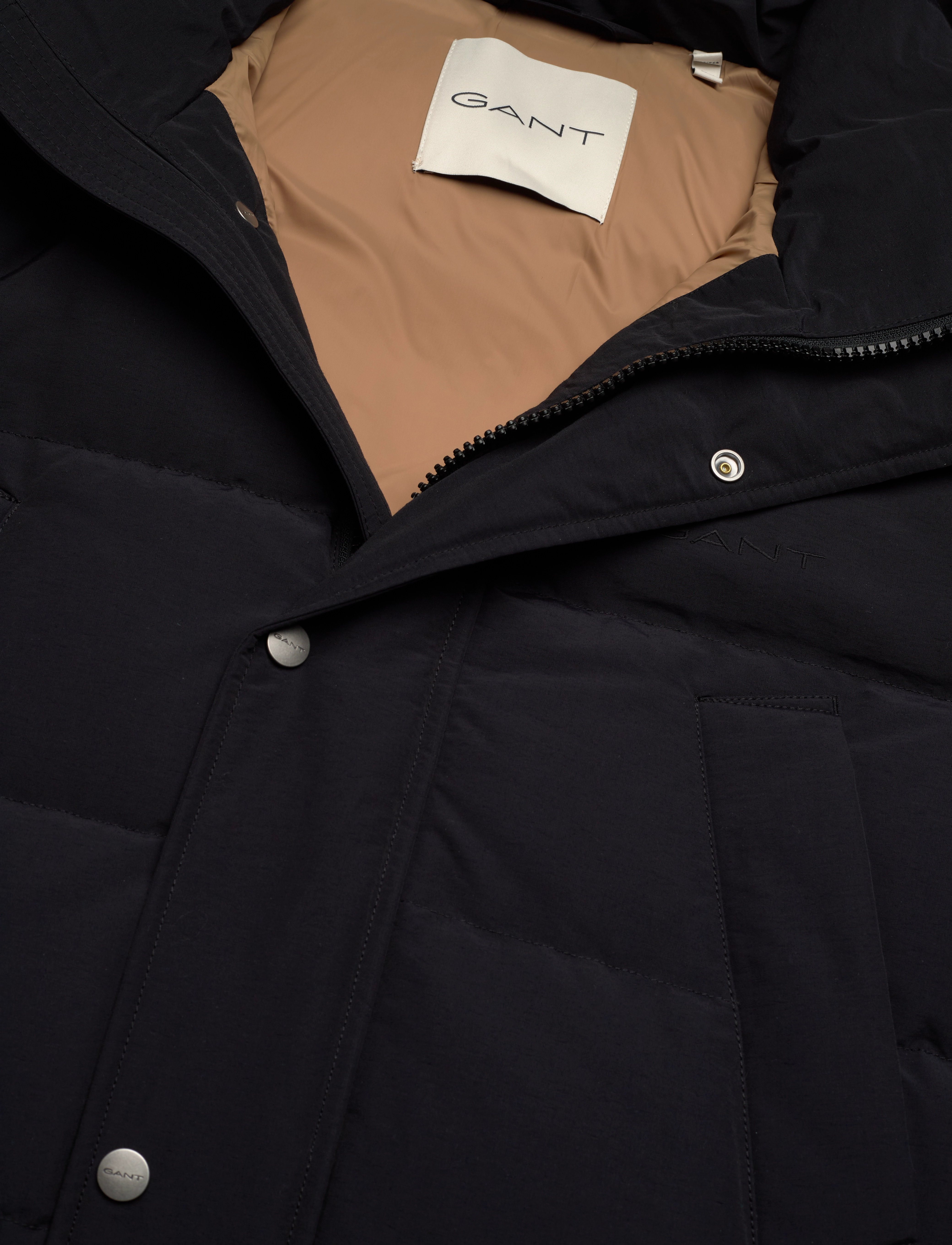 Gant - HEAVY DOWN MID LENGTH JACKET - ziemas jakas - ebony black - 5