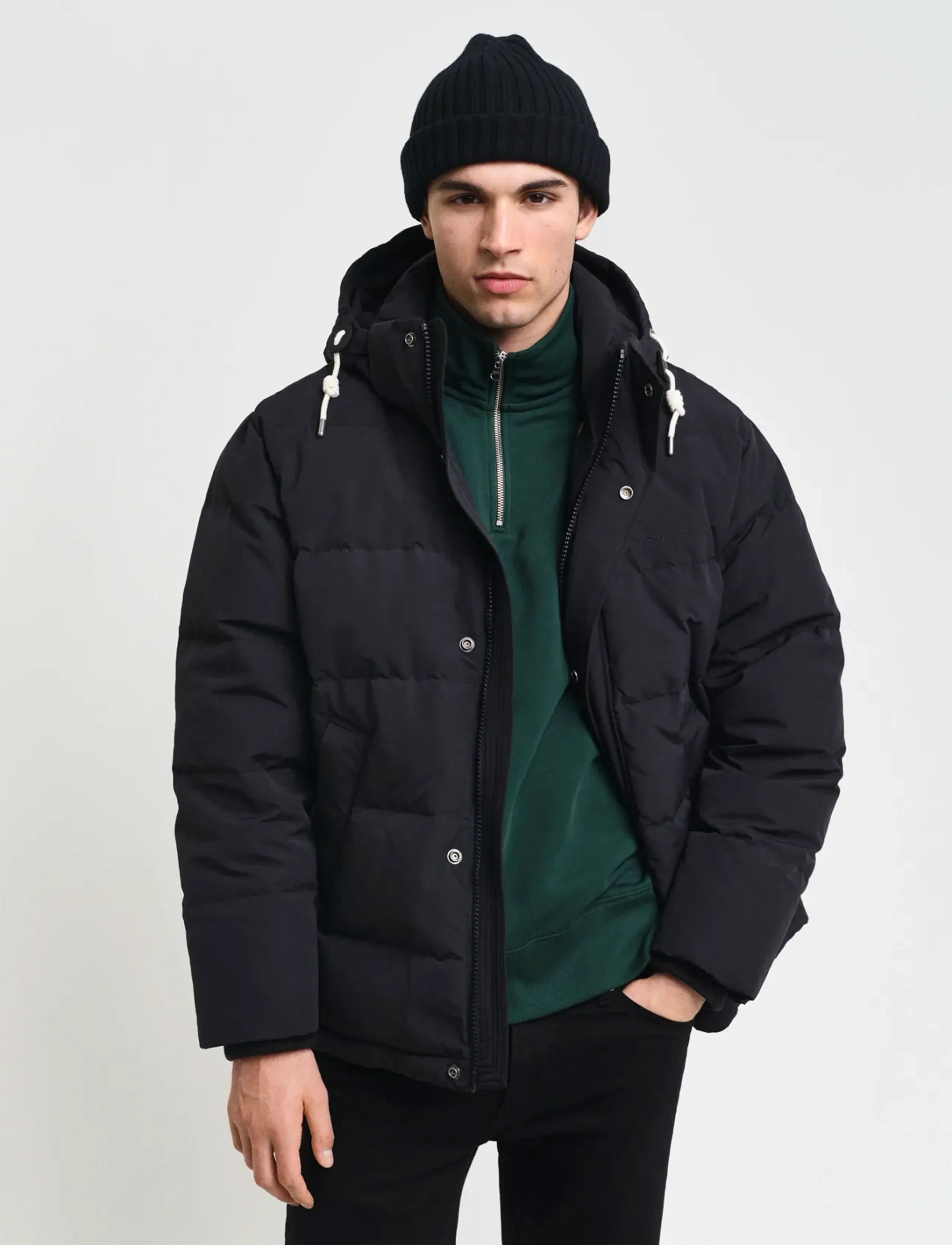 Gant Heavy Down Jacket, XXL, Jackets, Mehrfarbig/gemustert - Padded Männerswear