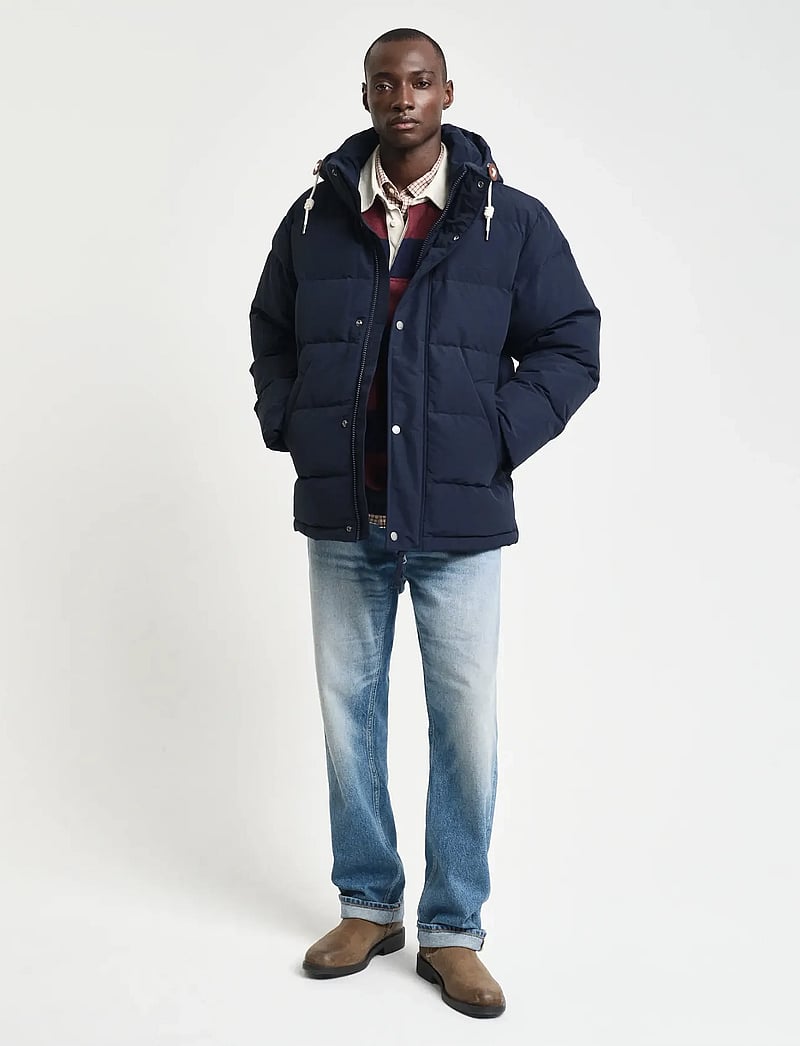 Gant - HEAVY DOWN JACKET - forede jakker - evening blue - 4
