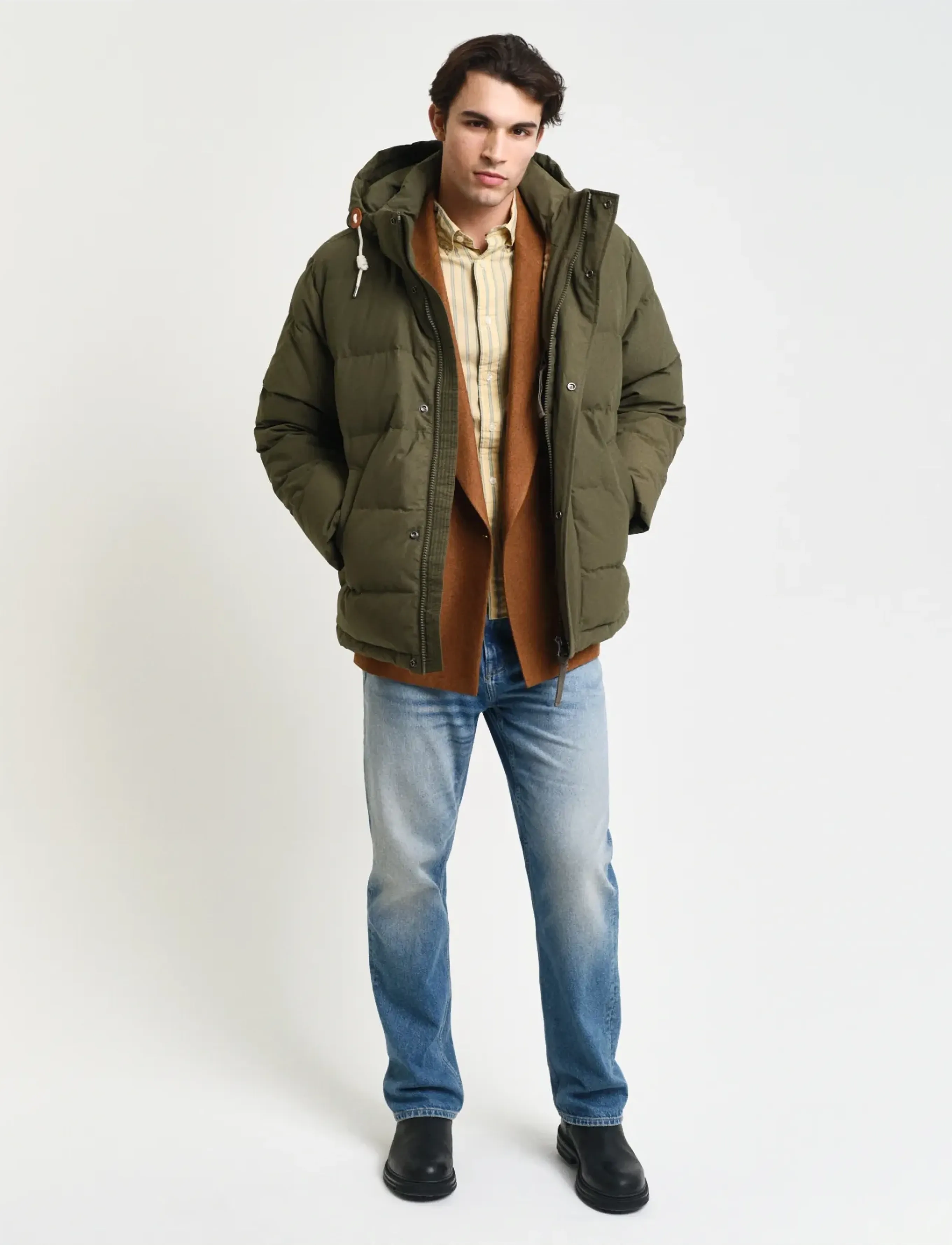 Gant - HEAVY DOWN JACKET - jacken - juniper green - 4