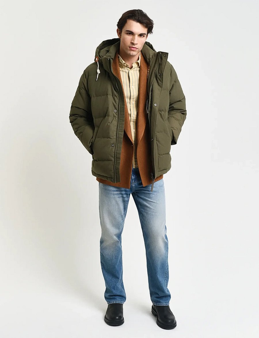 Gant - HEAVY DOWN JACKET - gefütterte jacken - juniper green - 4