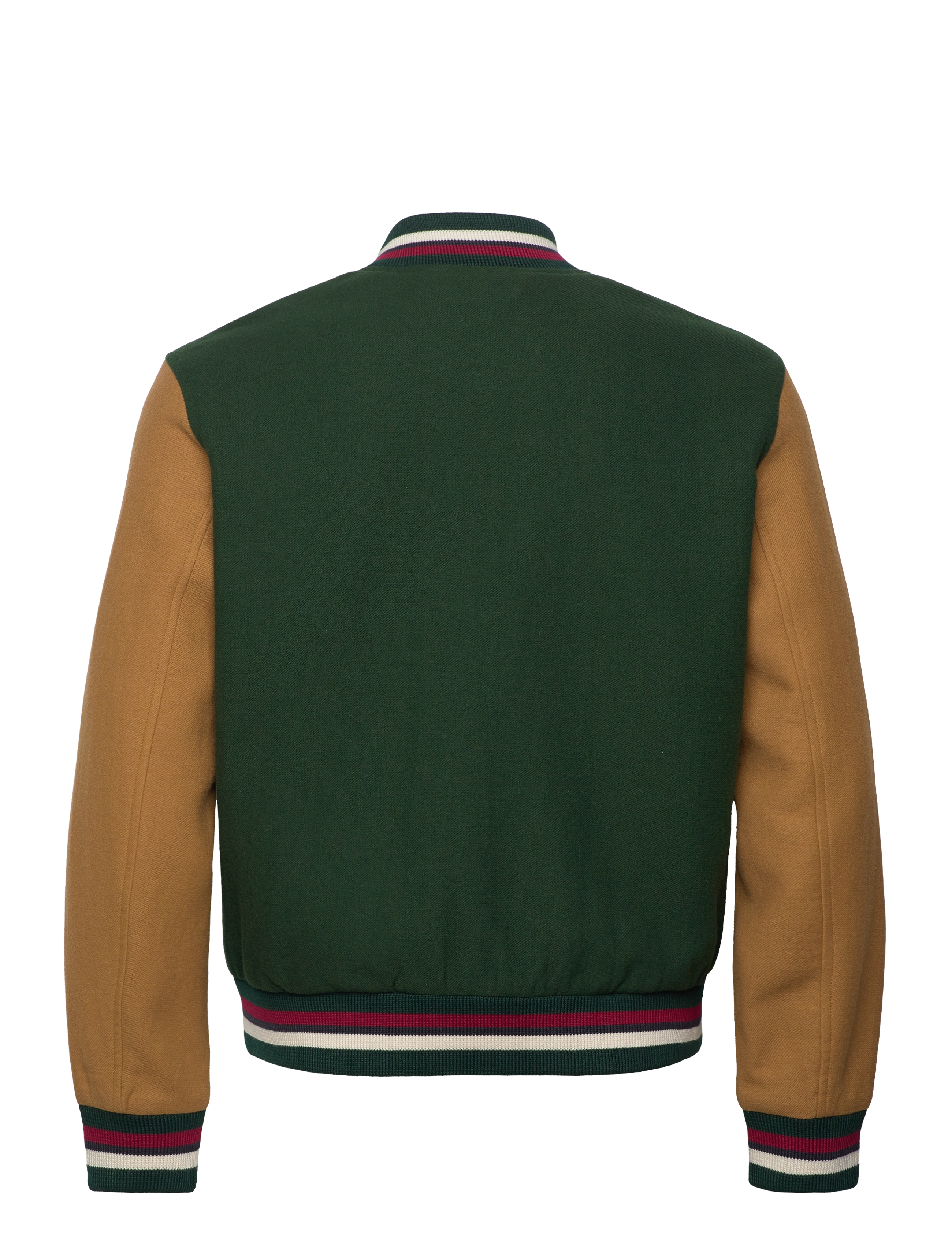 Gant - WOOL BLEND VARSITY JACKET - varsity jackets - tartan green - 2