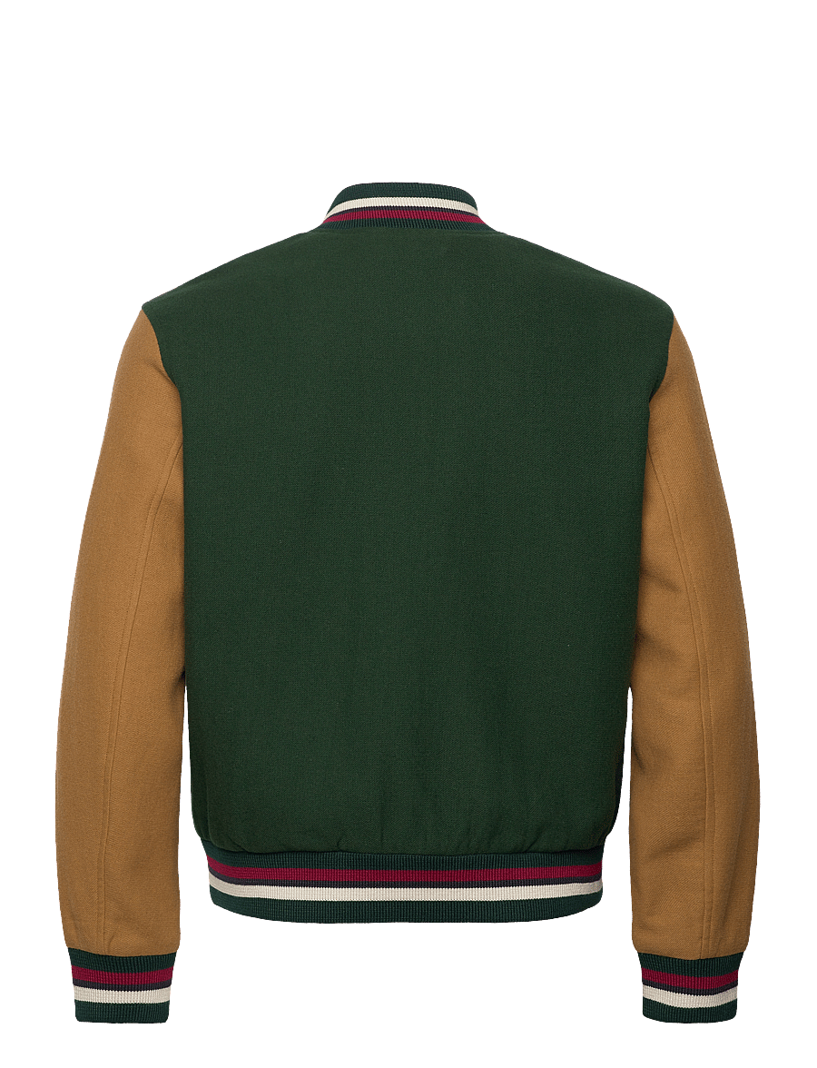 Gant - WOOL BLEND VARSITY JACKET - tartan green - 2