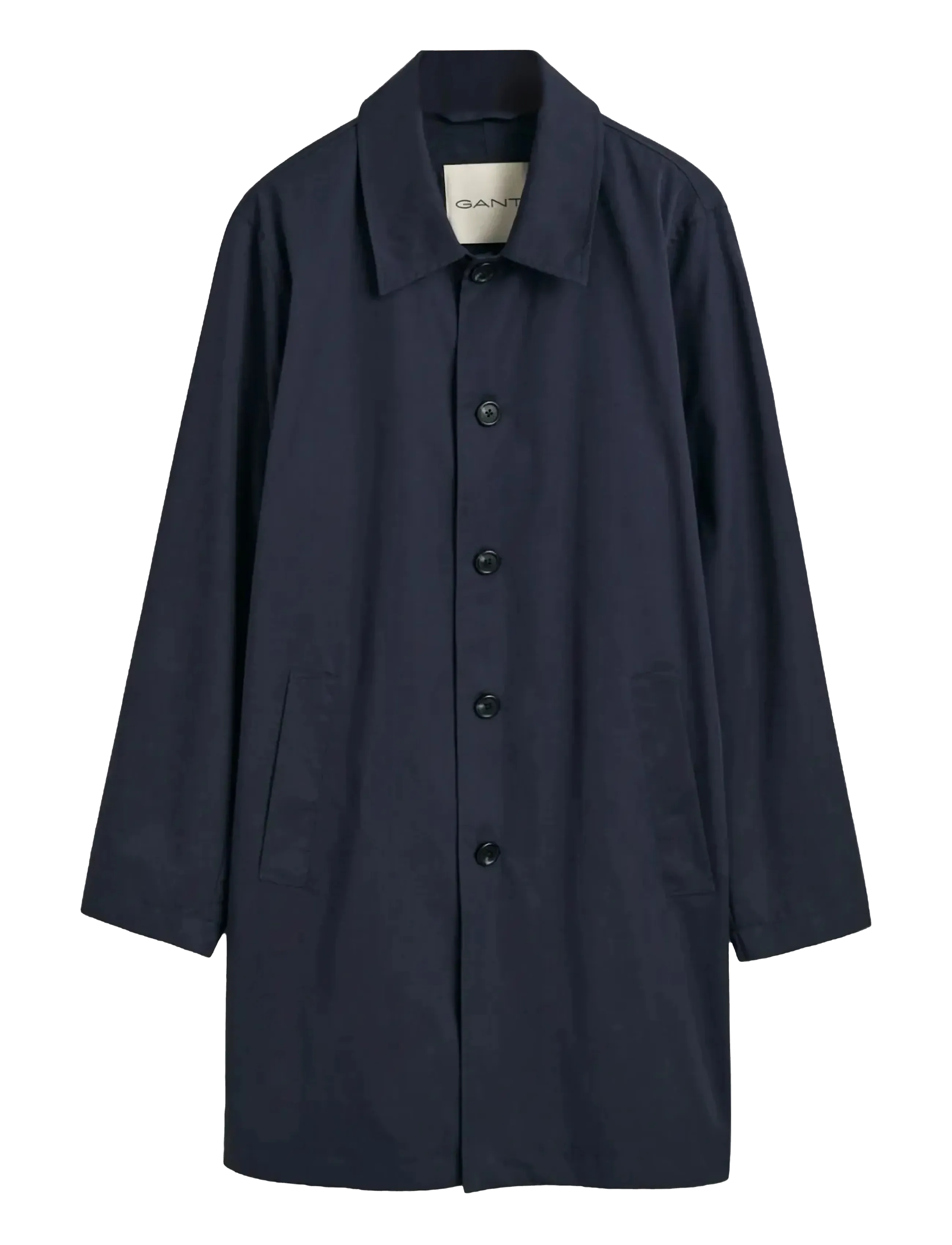 COTTON CAR COAT - EVENING BLUE