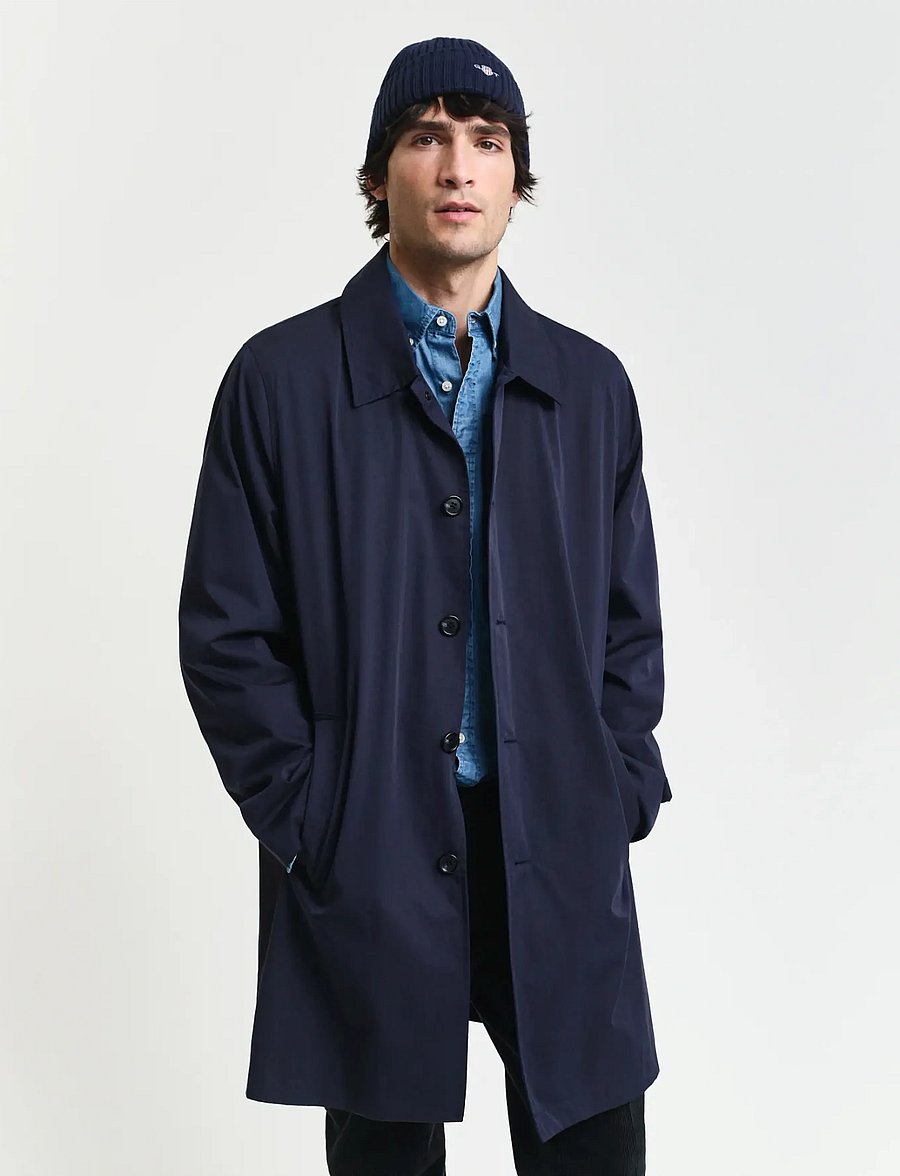 Gant - COTTON CAR COAT - leichte mäntel - evening blue - 0