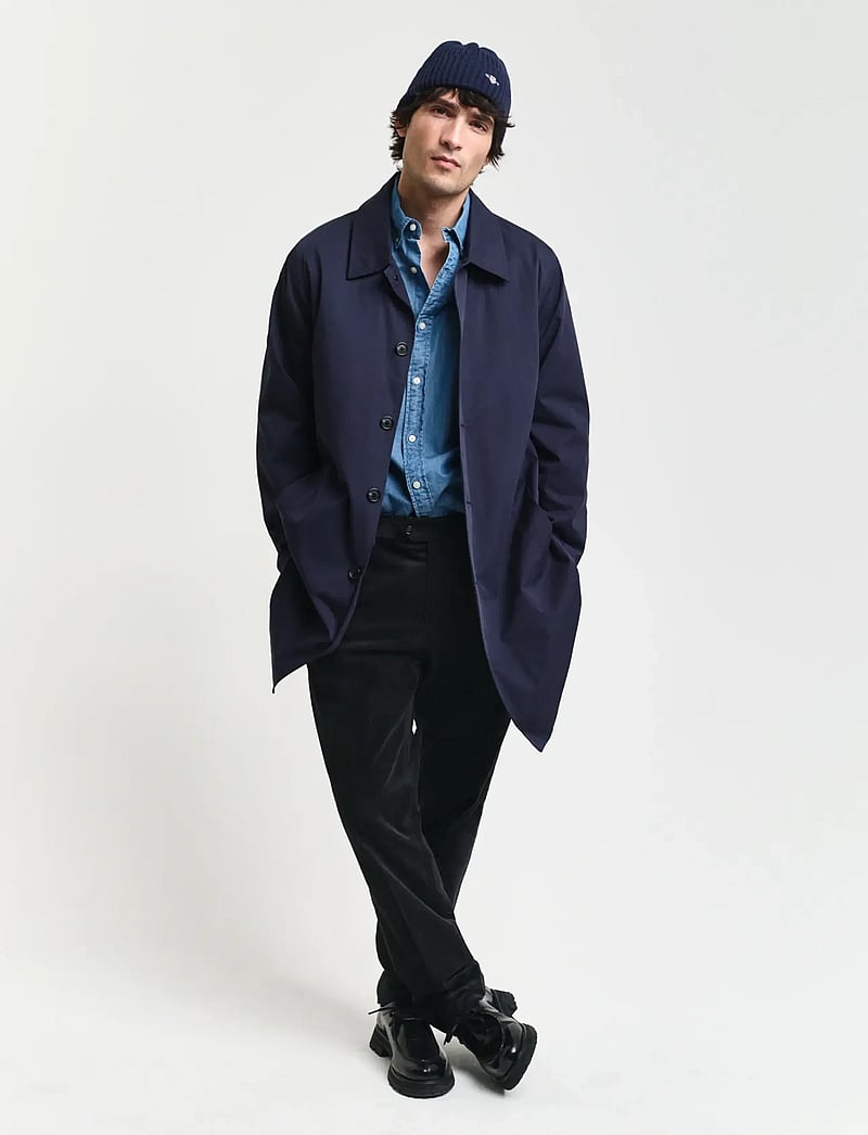 GANT - COTTON CAR COAT - lette frakker - evening blue - 5