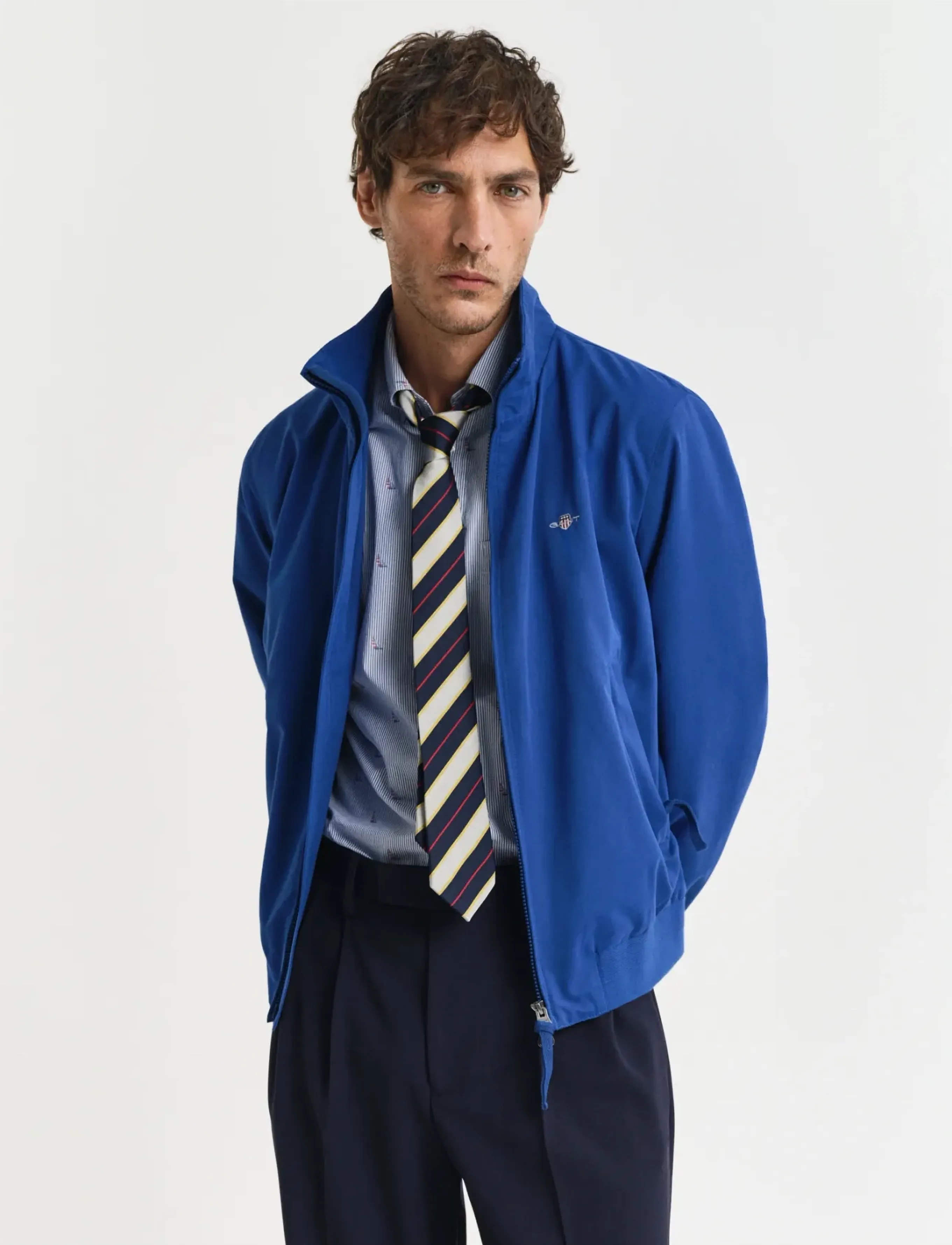 Gant Lightweight Hampshire Jacket, M, Jackets, Blau - Light Männerswear