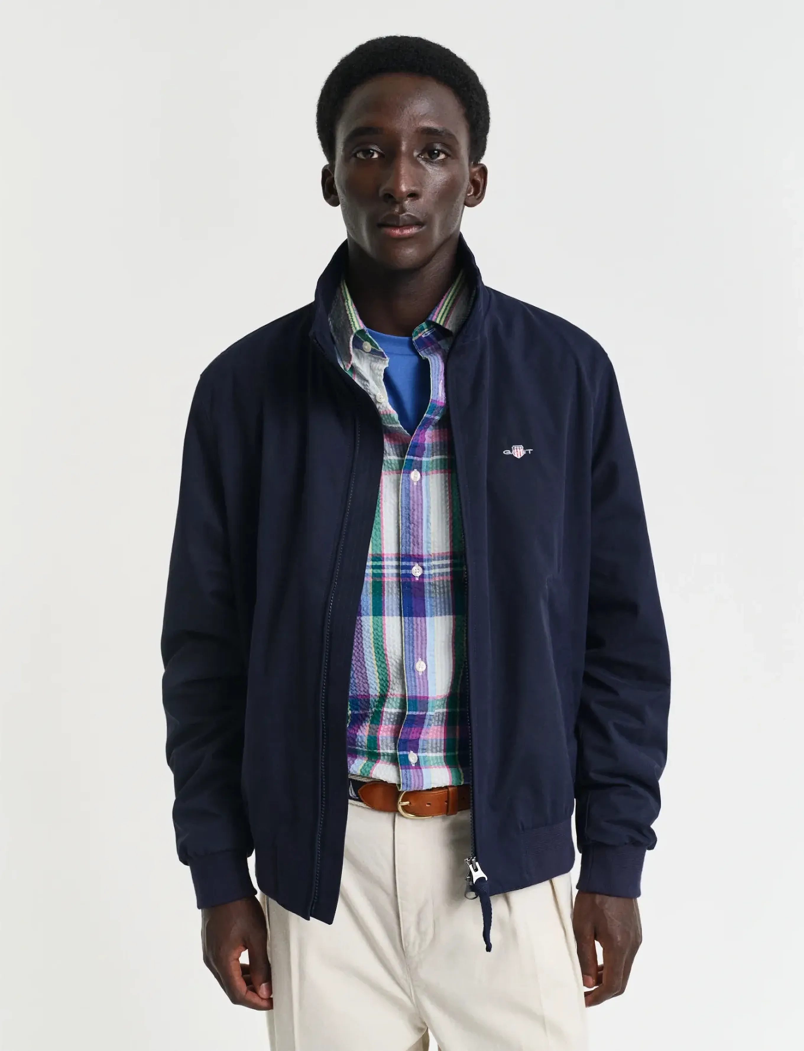Gant Lightweight Hampshire Jacket, S, Jackets, Blau - Light Männerswear