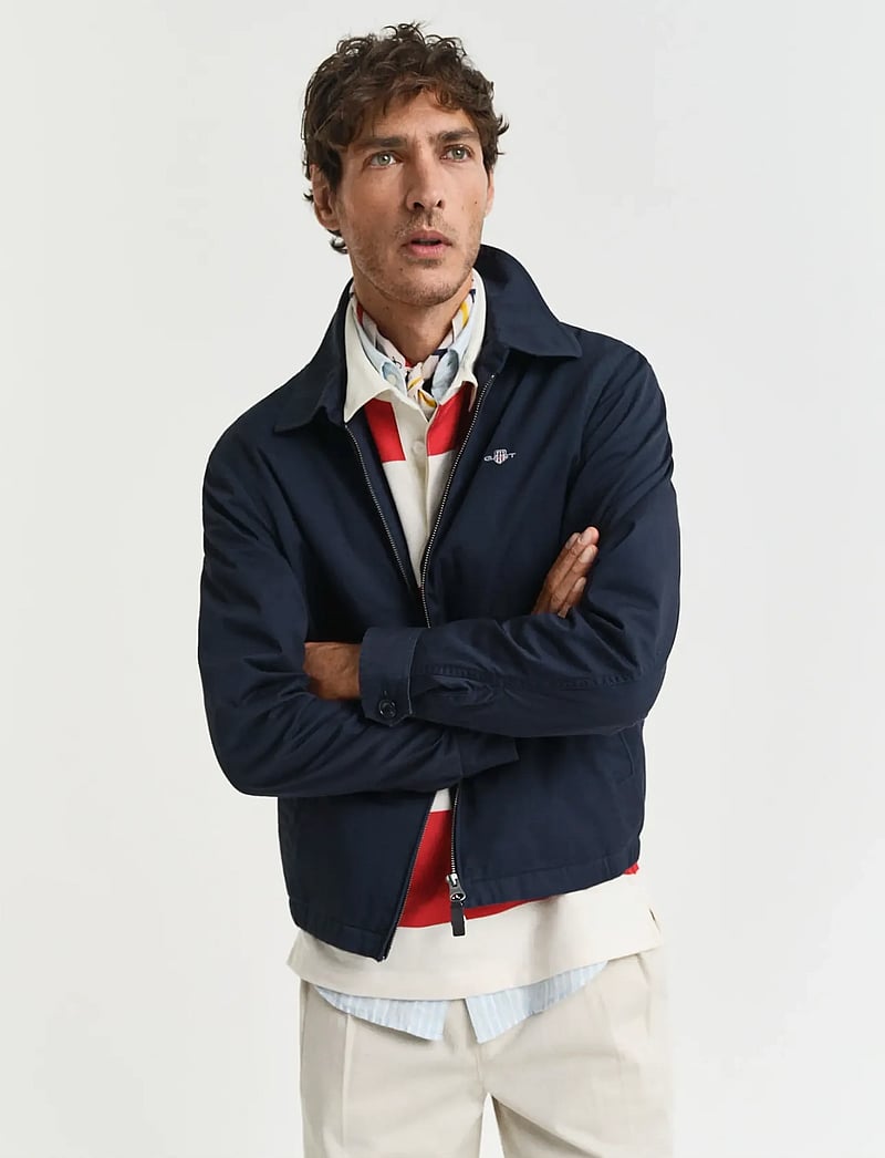 GANT - COTTON WINDCHEATER JACKET - spring jackets - evening blue - 0
