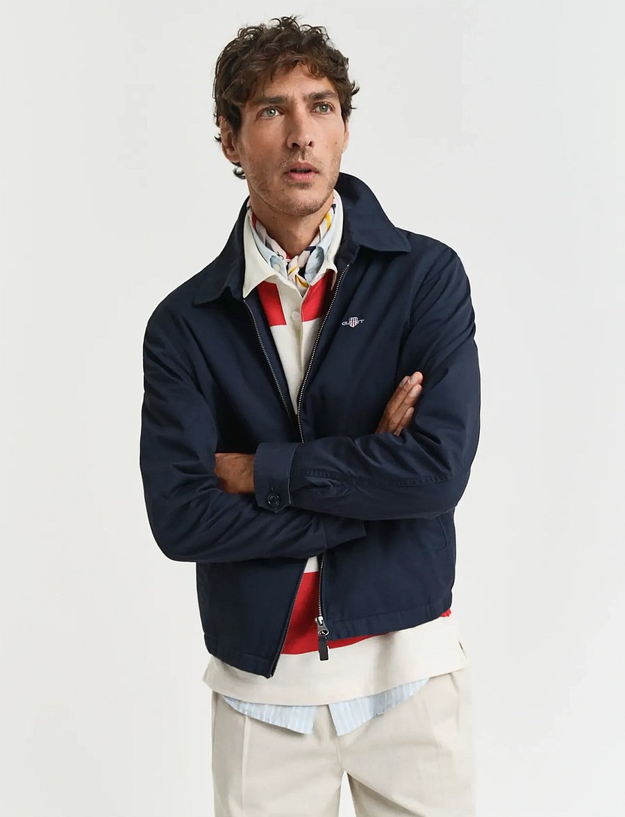 Gant - COTTON WINDCHEATER JACKET - forårsjakker - evening blue - 0