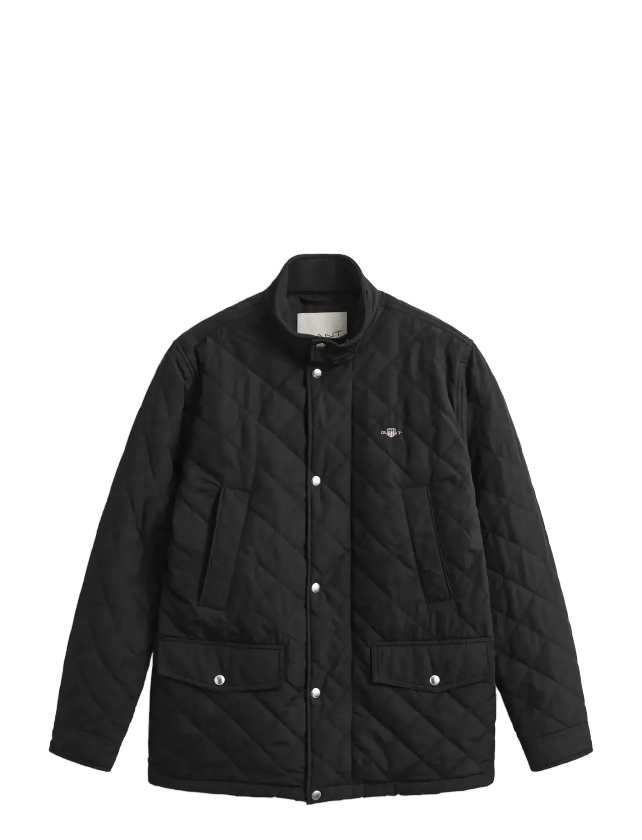 GANT QUILTED WINDCHEATER MID JACKET - Jacken & Mäntel - BLACK / black