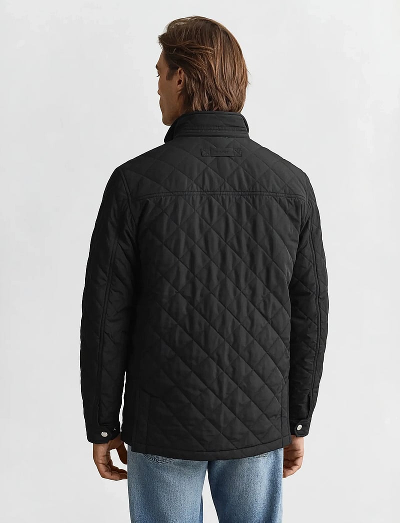 GANT - QUILTED WINDCHEATER MID JACKET - gesteppt - black - 2