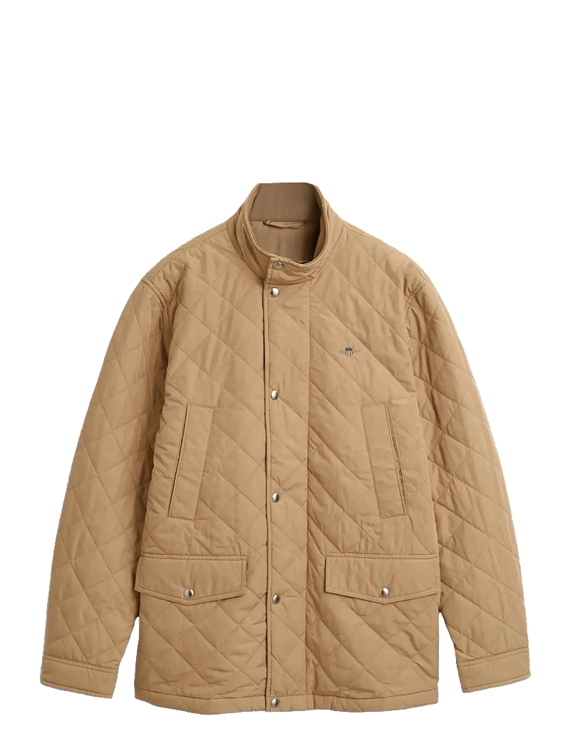 GANT - QUILTED WINDCHEATER MID JACKET - quiltede - dark khaki - 1