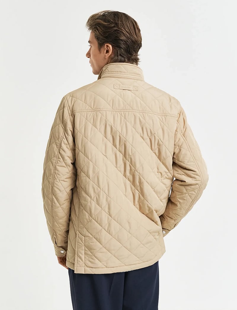 GANT - QUILTED WINDCHEATER MID JACKET - quiltede - dark khaki - 3