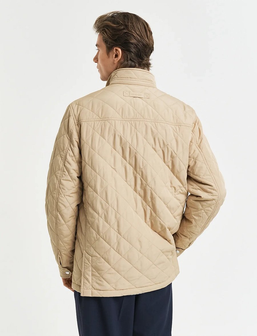 Gant - QUILTED WINDCHEATER MID JACKET - gesteppt - dark khaki - 3
