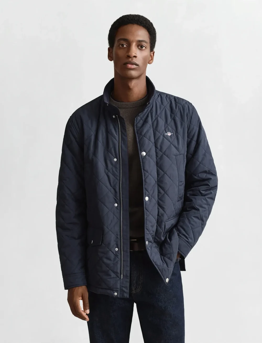 GANT - QUILTED WINDCHEATER MID JACKET - quilted jackets - evening blue - 0