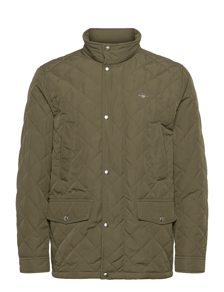 Gant - QUILTED WINDCHEATER MID JACKET - quiltade jackor - juniper green - 0