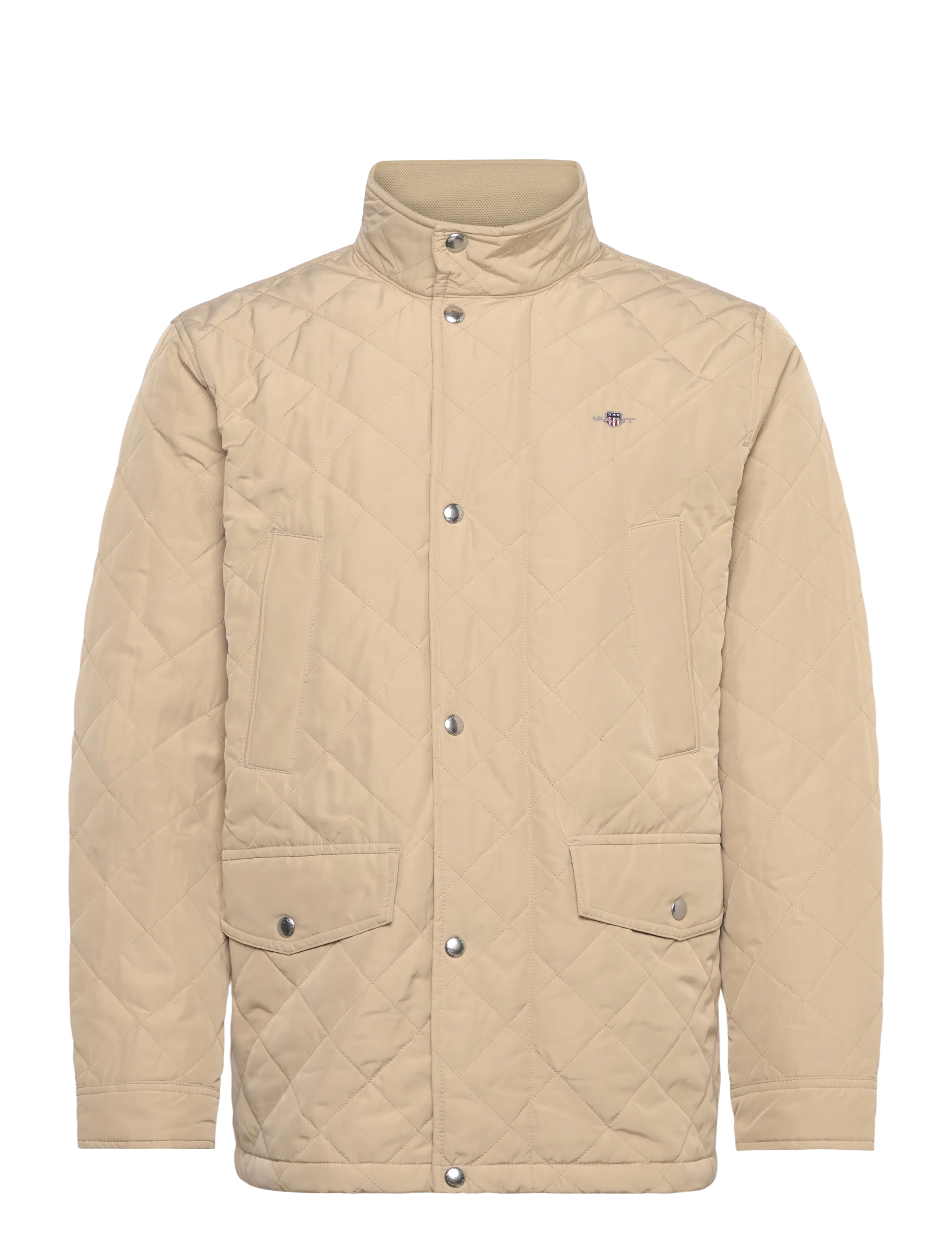GANT QUILTED WINDCHEATER MID JACKET - Õueriided - OAT BEIGE / beige