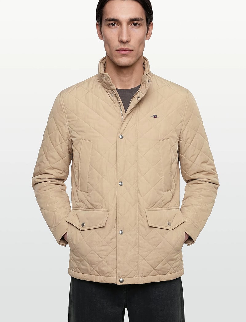Gant - QUILTED WINDCHEATER MID JACKET - quiltede - oat beige - 3