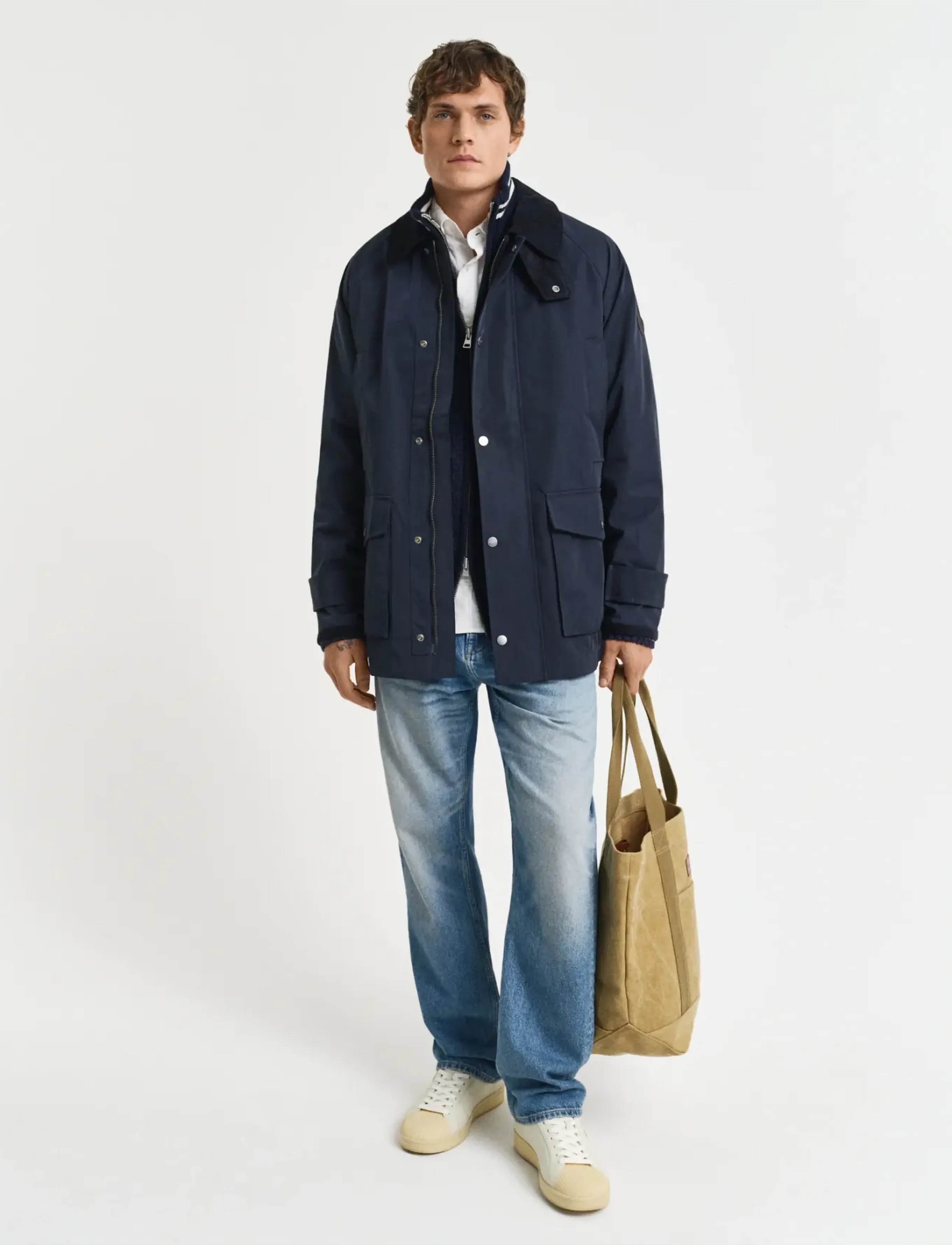 Gant - SPRING DECKER JACKET - vindjakker - evening blue - 4