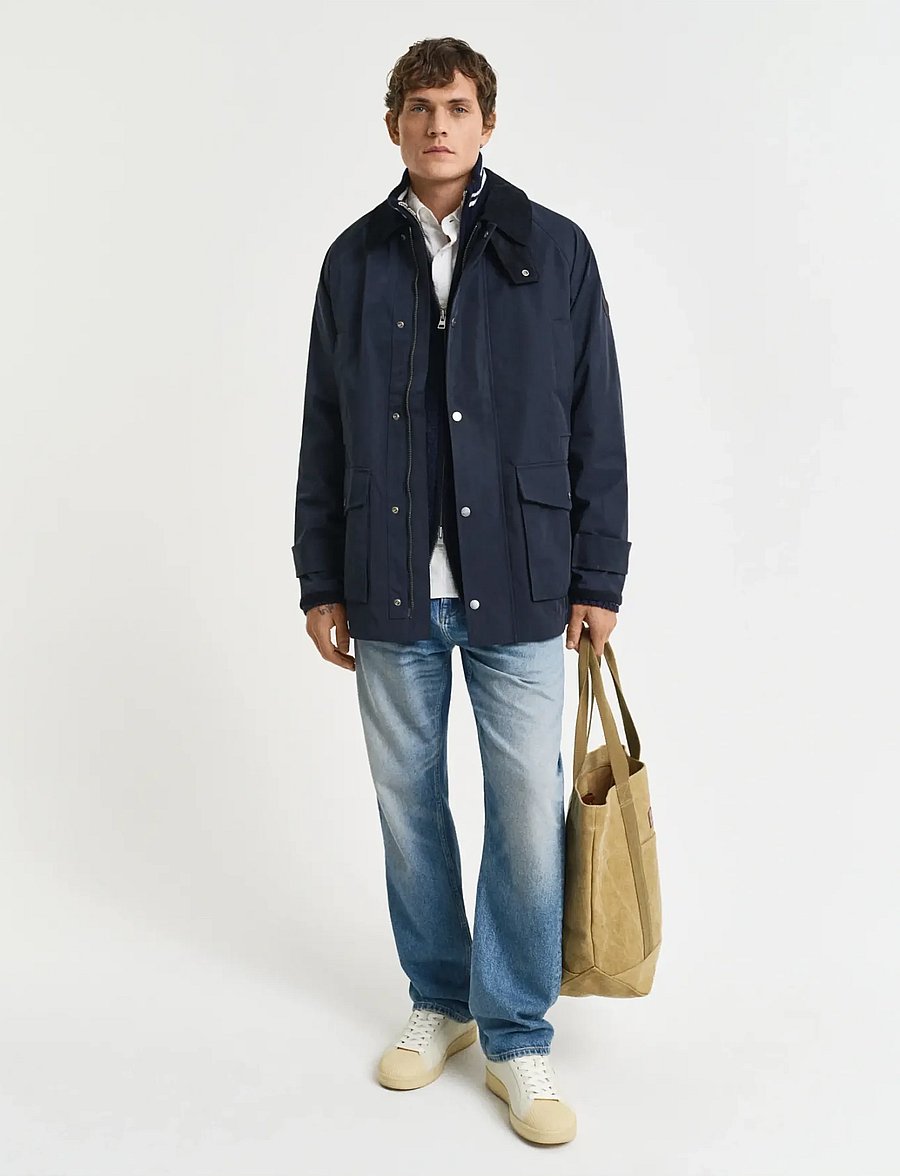 Gant - SPRING DECKER JACKET - Õhukesed jakid - evening blue - 4